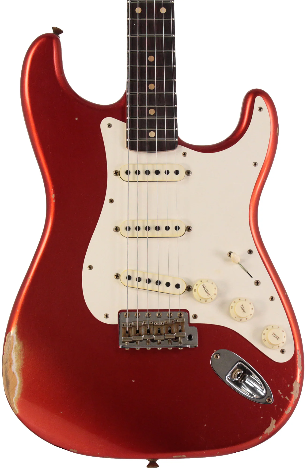 Fender Custom Shop Limited 1959 Stratocaster, Relic, Faded Aged Candy Apple Red - Image 6