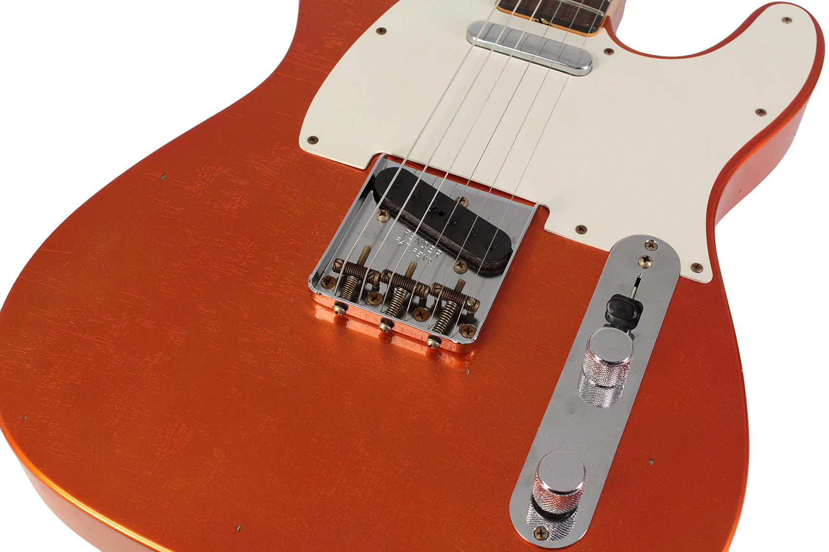 Fender Custom Shop Limited 1960 Telecaster, Journeyman Relic, Faded Aged Candy Tangerine - Image 3