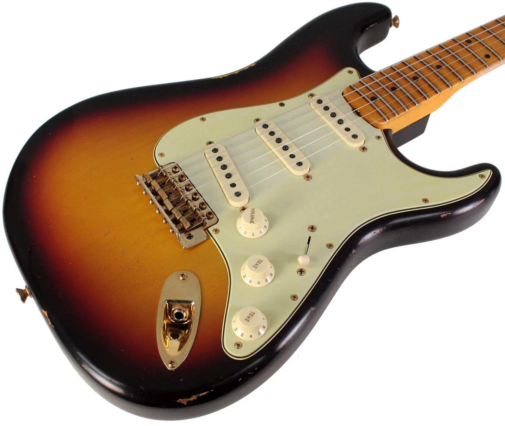 Fender Custom Shop Limited 1962 Bone Tone Stratocaster, Relic, 3-Color Sunburst - Image 2