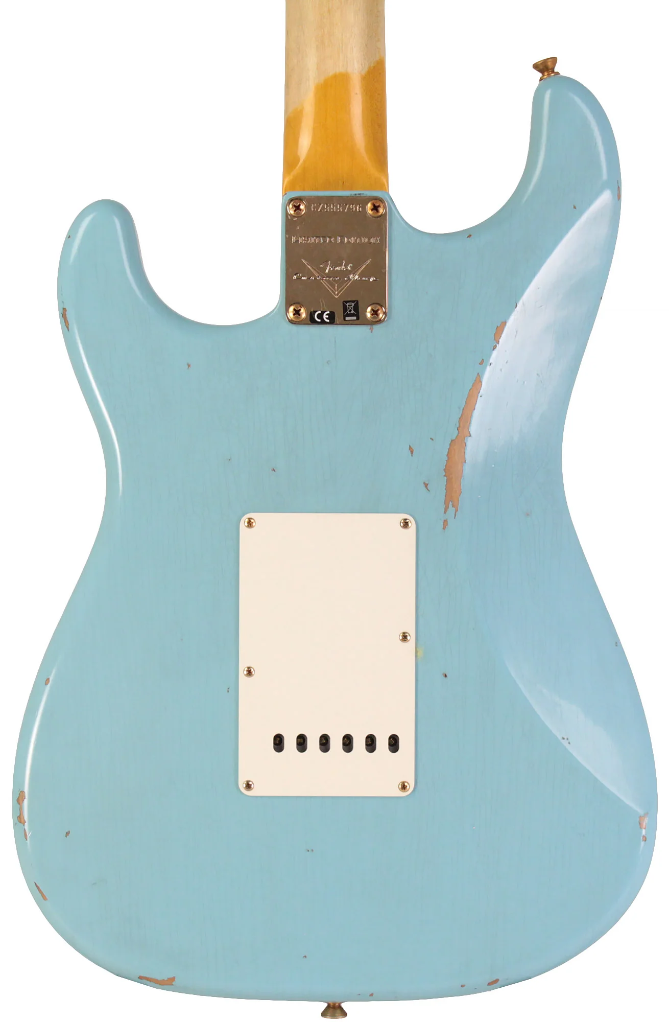 Fender Custom Shop Limited 1962 Bone Tone Stratocaster, Relic, Faded Aged Daphne Blue - Image 5