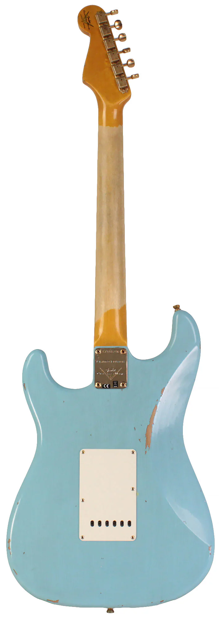 Fender Custom Shop Limited 1962 Bone Tone Stratocaster, Relic, Faded Aged Daphne Blue - Image 7