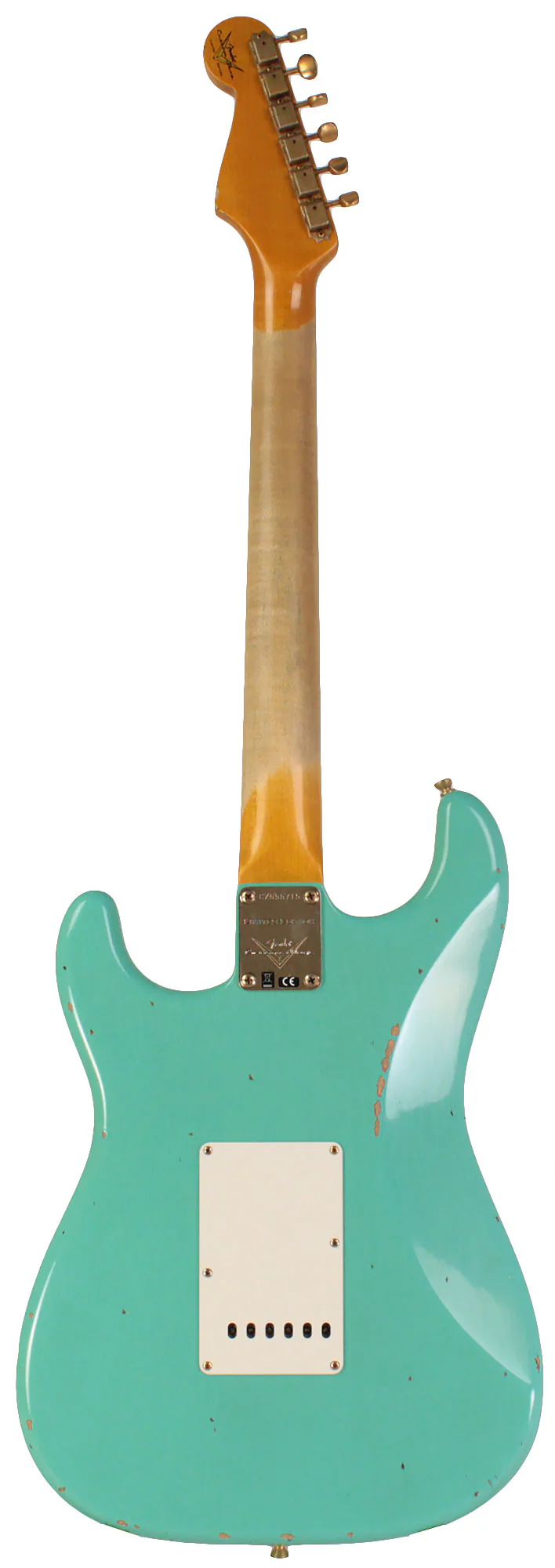 Fender Custom Shop Limited 1962 Bone Tone Stratocaster, Relic, Faded Aged Sea Foam Green - Image 5