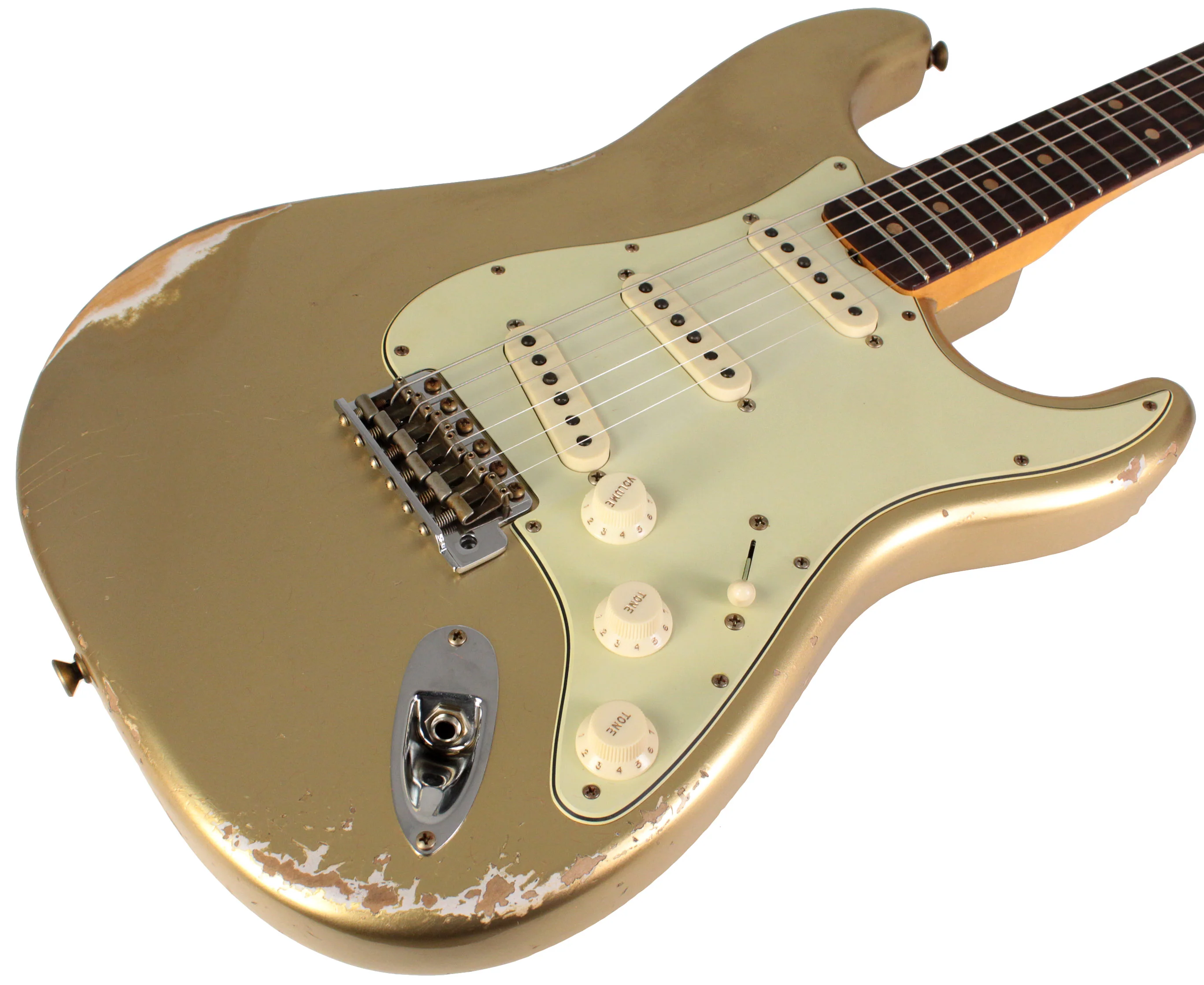 Fender Custom Shop Limited 1963 Stratocaster, Heavy Relic, Aged Aztec Gold - Image 2