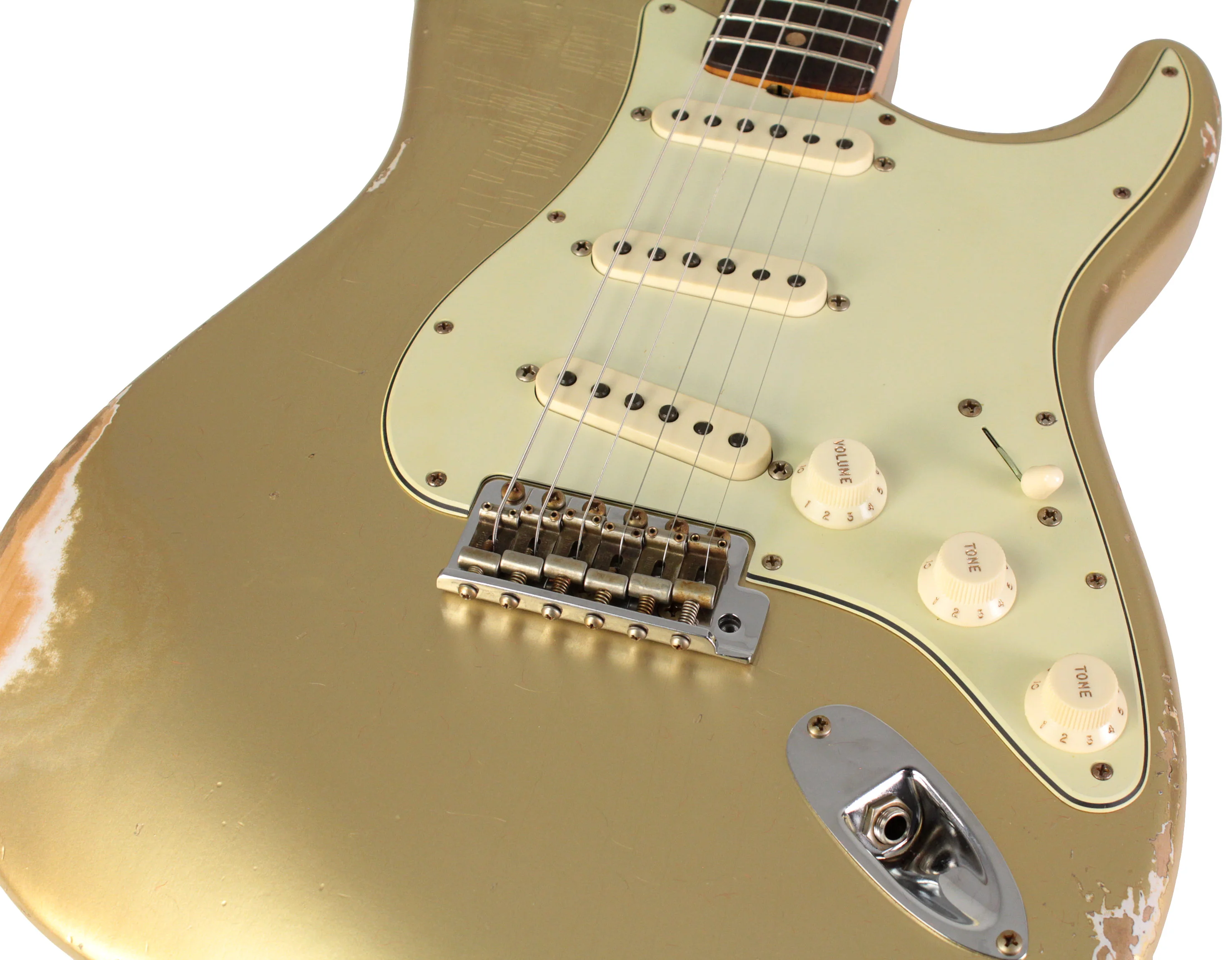 Fender Custom Shop Limited 1963 Stratocaster, Heavy Relic, Aged Aztec Gold - Image 3