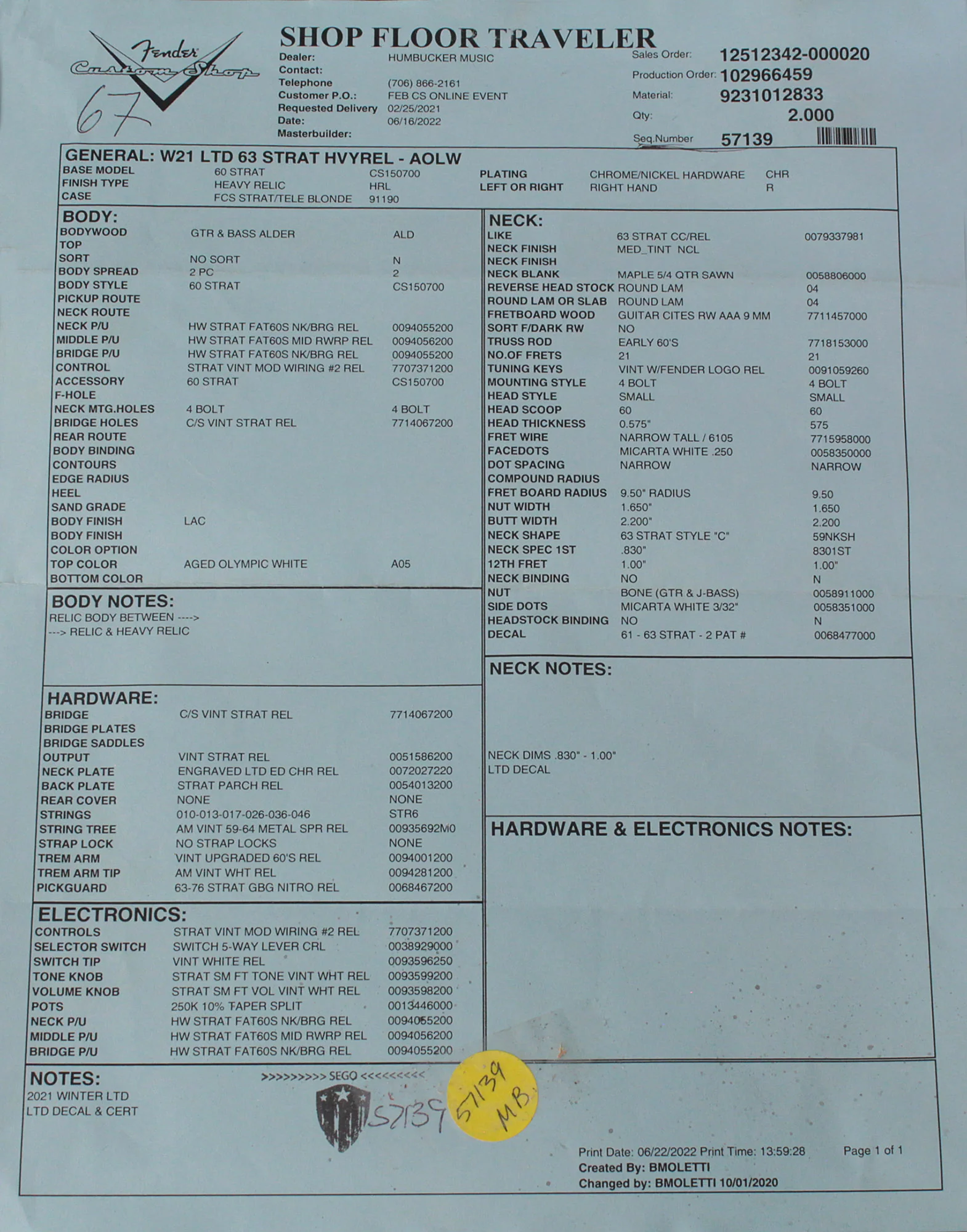 Fender Custom Shop Limited 1963 Stratocaster, Heavy Relic, Aged Olympic White - Image 8
