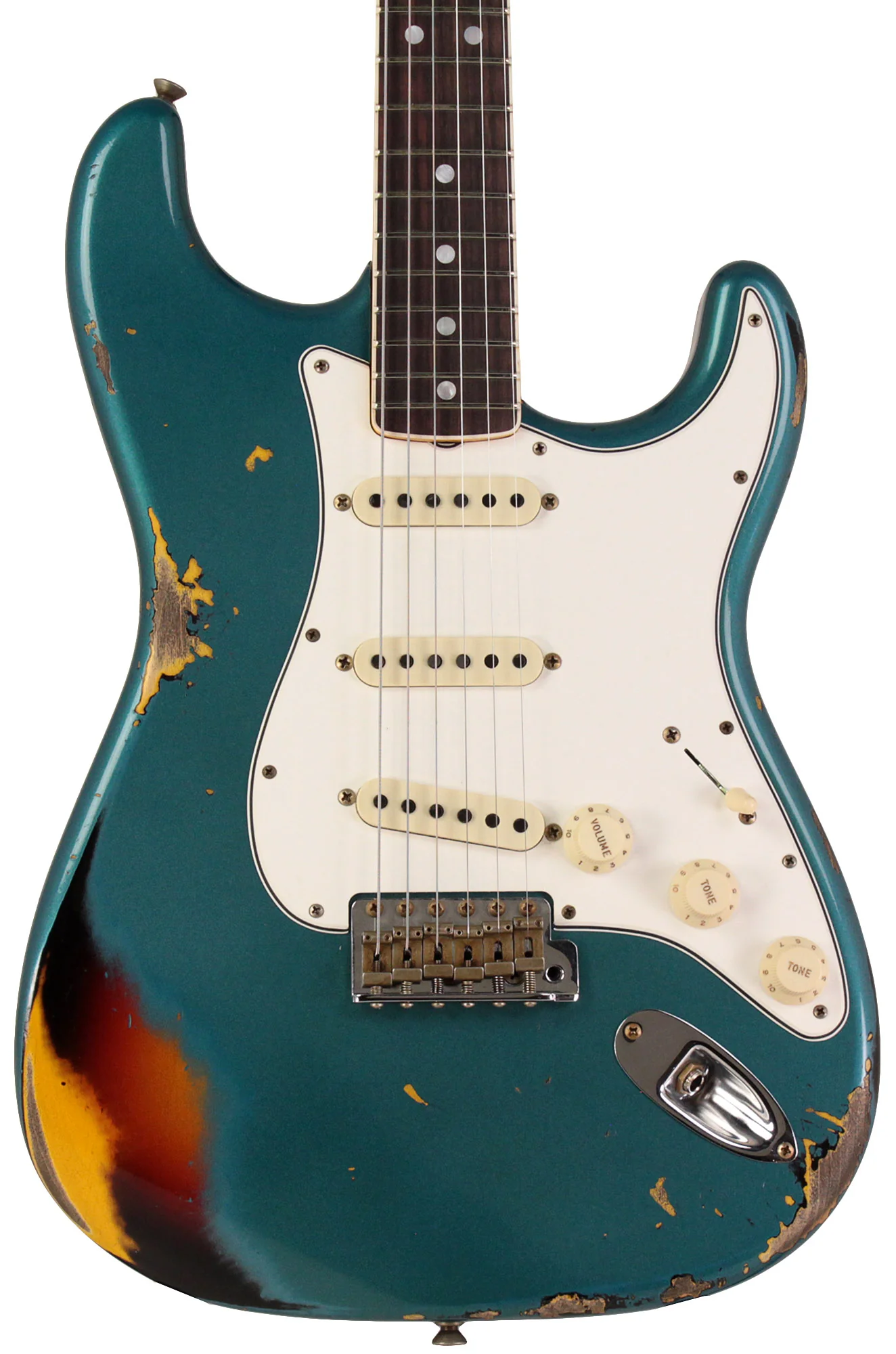 Fender Custom Shop Limited 1967 Stratocaster, Heavy Relic, Aged Ocean Turquoise Over 3TS - Image 6