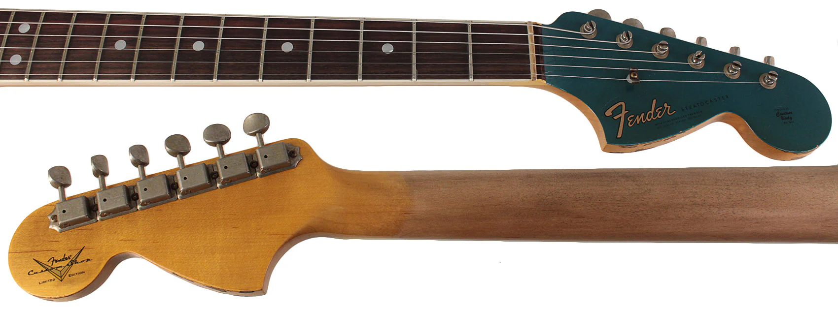 Fender Custom Shop Limited 1967 Stratocaster, Heavy Relic, Aged Ocean Turquoise Over 3TS - Image 8