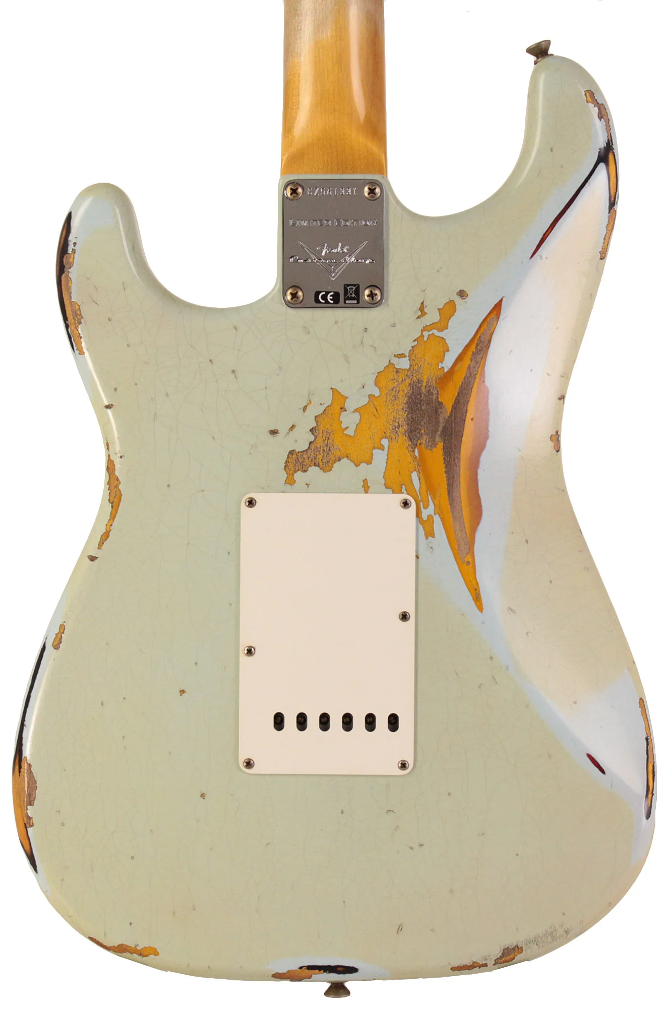 Fender Custom Shop Limited 1967 Stratocaster, Heavy Relic, Aged Sonic Blue Over 3-Color Sunburst - Image 7