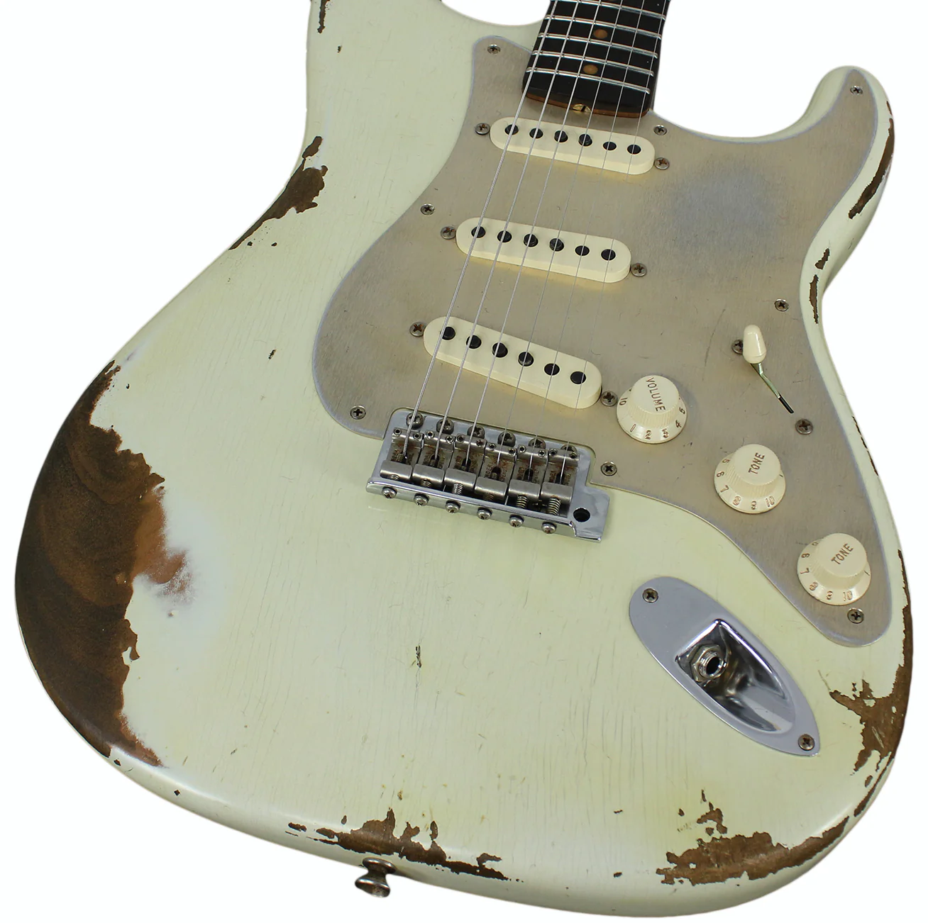 Fender Custom Shop LTD '59 Stratocaster, Heavy Relic, Aged Olympic White - Image 3