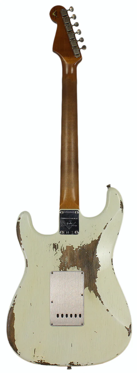 Fender Custom Shop LTD '59 Stratocaster, Heavy Relic, Aged Olympic White - Image 7