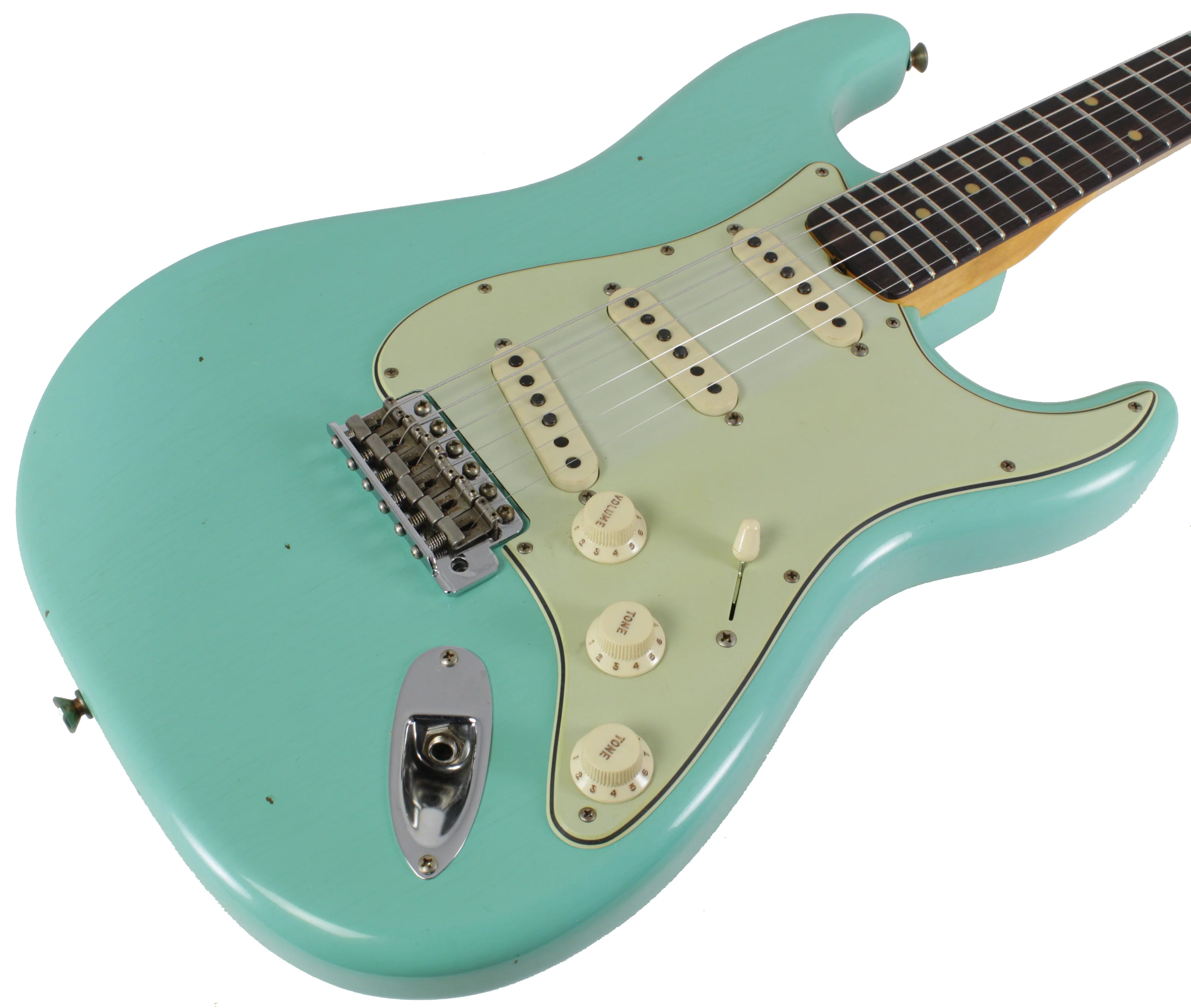 Fender Custom Shop Limited 59 Strat, Journeyman, Super Faded Sea Foam Green - Image 2