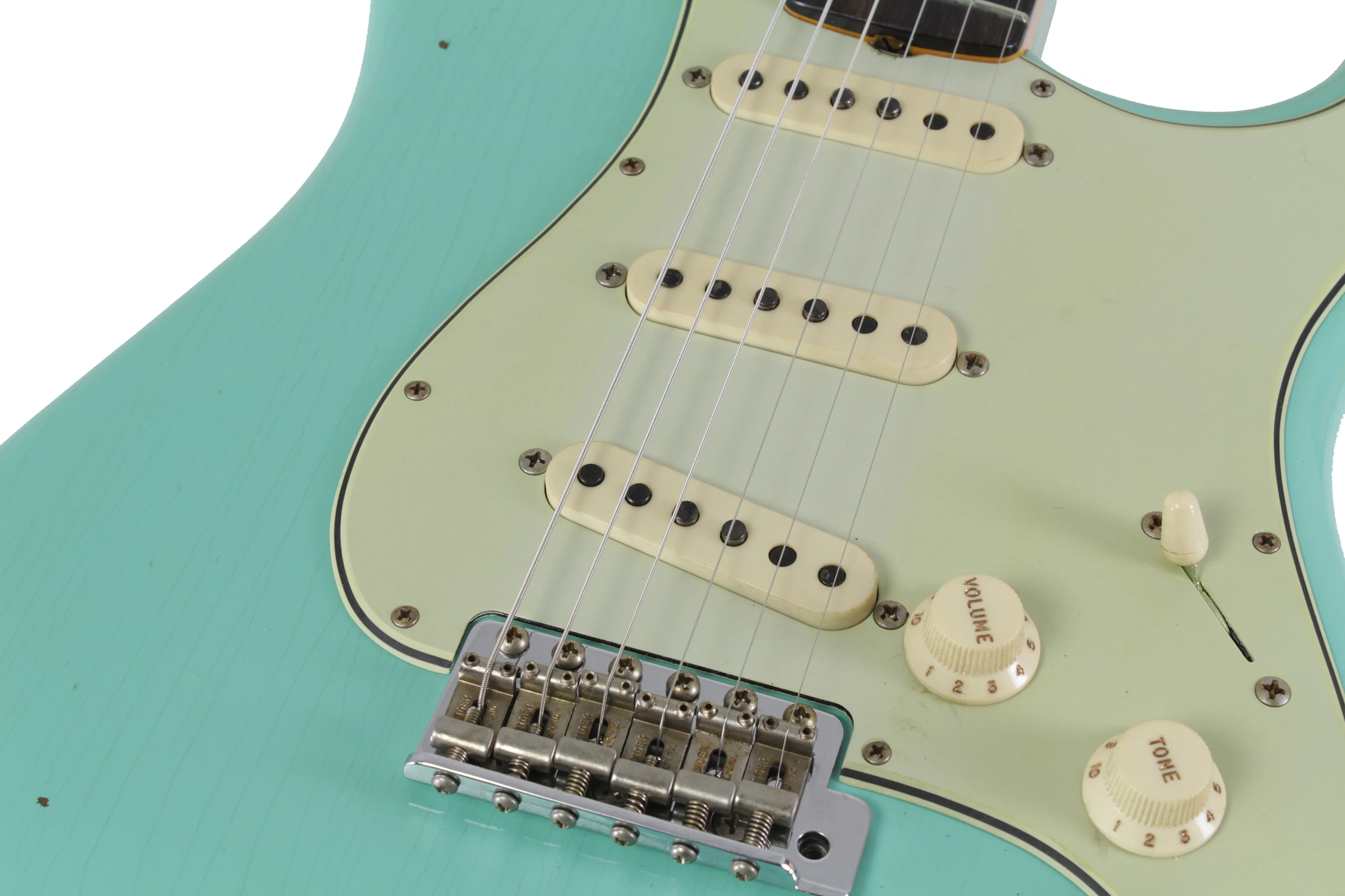 Fender Custom Shop Limited 59 Strat, Journeyman, Super Faded Sea Foam Green - Image 3
