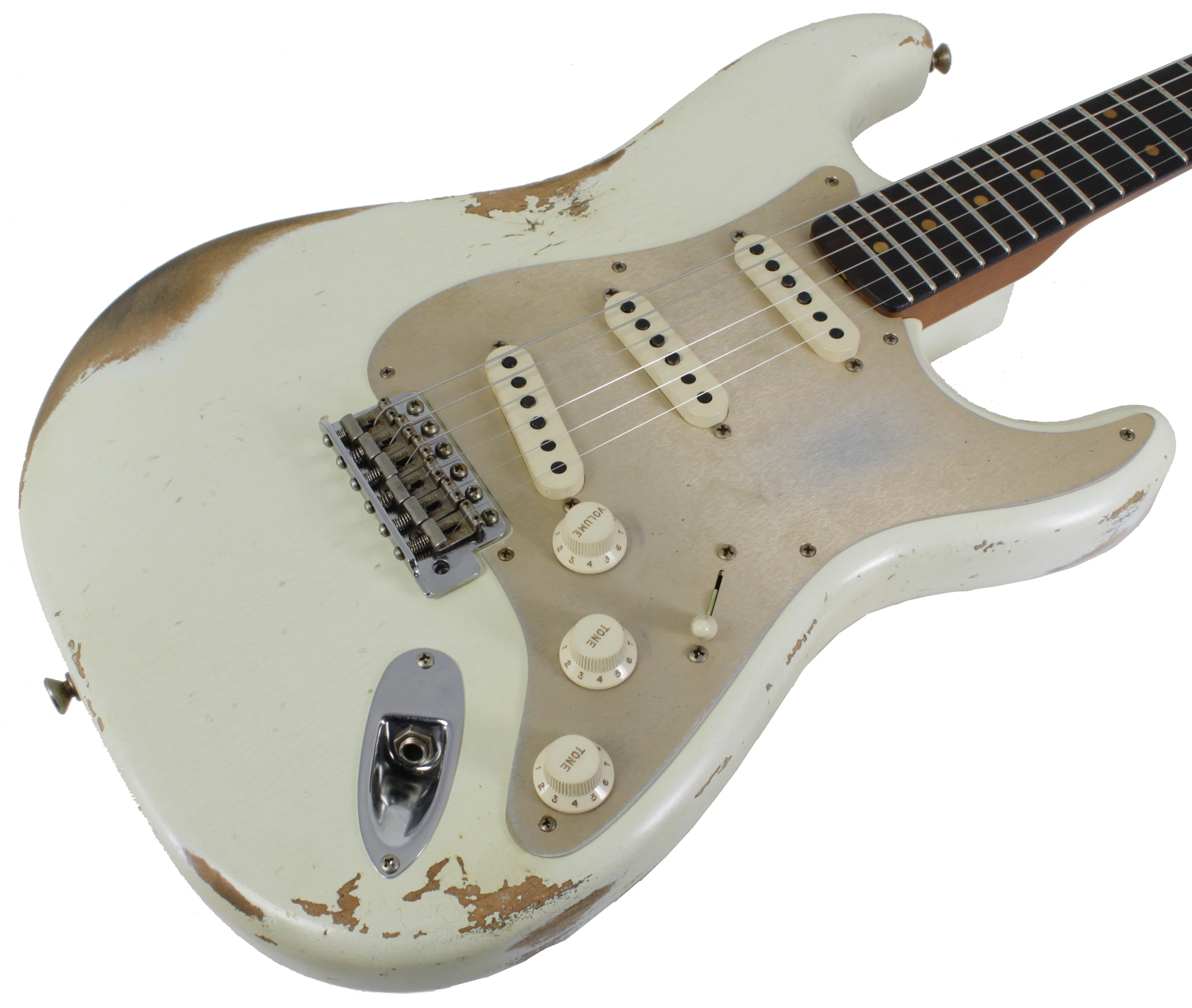 Fender Custom Shop LTD '59 Stratocaster, Heavy Relic, Aged Olympic White - Image 2