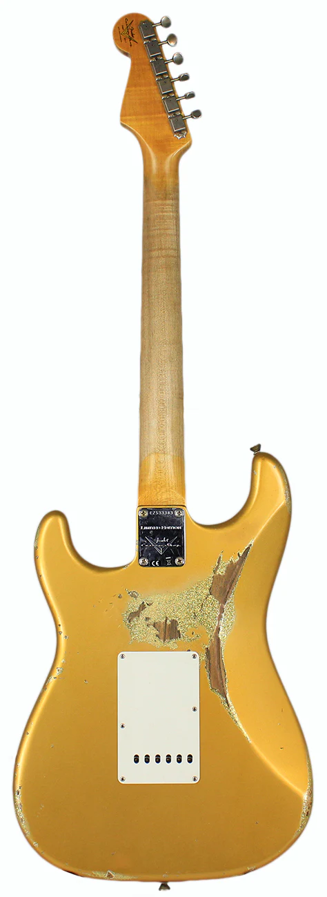 Fender Custom Shop LTD '64 Special Strat, Relic, Aged Aztec Gold over Gold Sparkle - Image 5