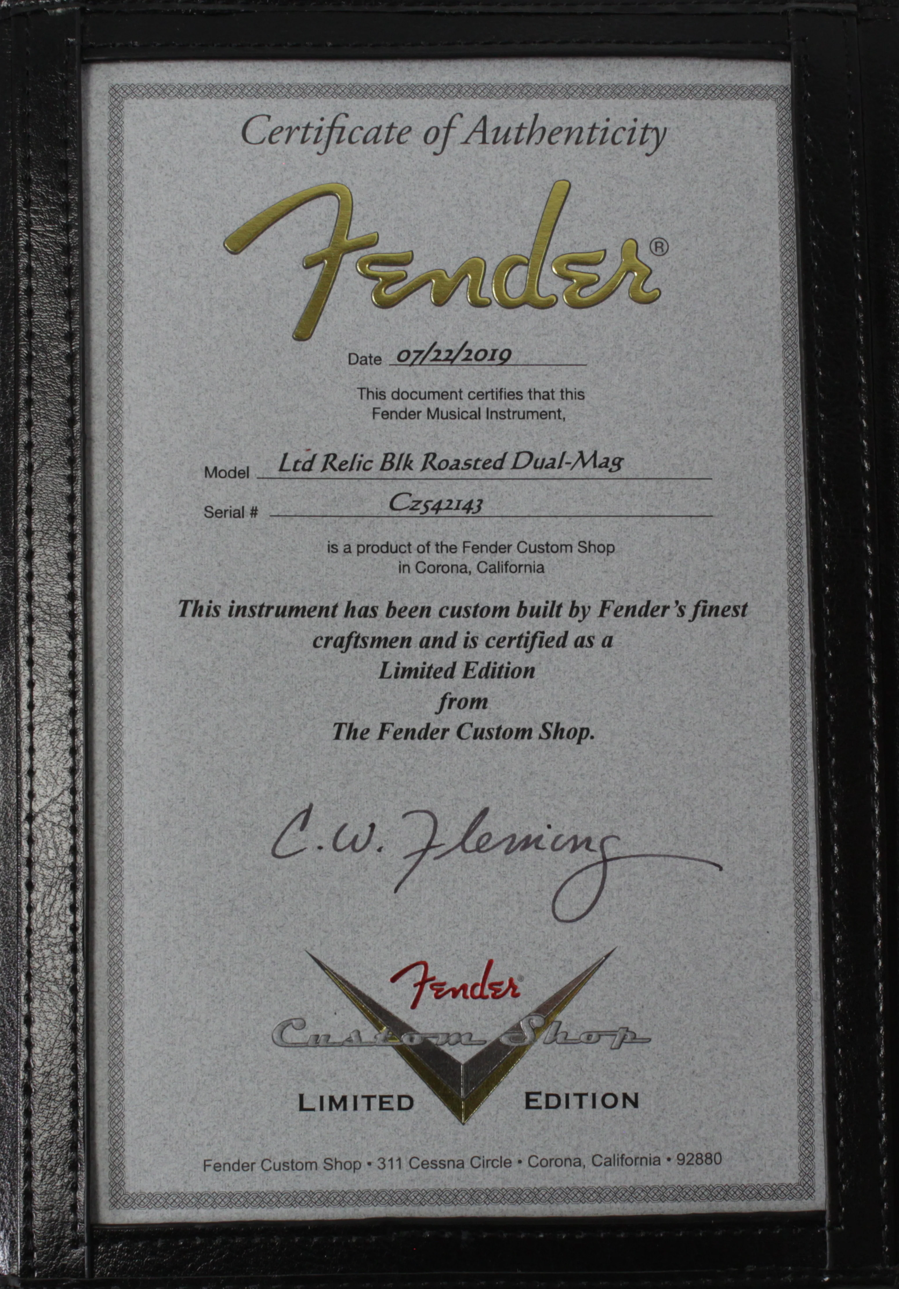 Fender Custom Shop LTD Black Roasted Dual-Mag Strat Relic, Black - Image 10