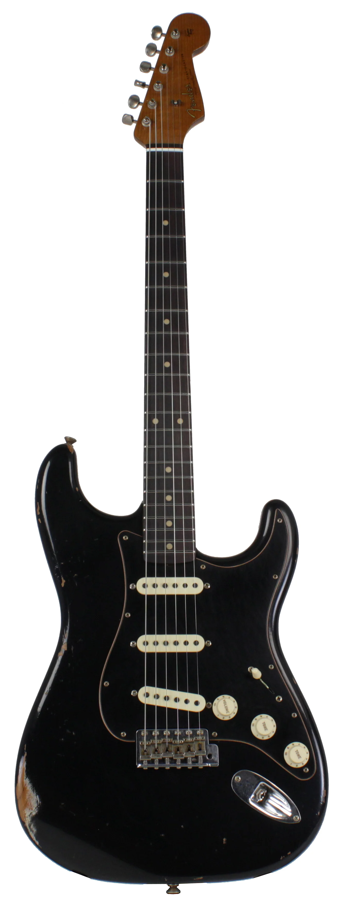 Fender Custom Shop LTD Black Roasted Dual-Mag Strat Relic, Black