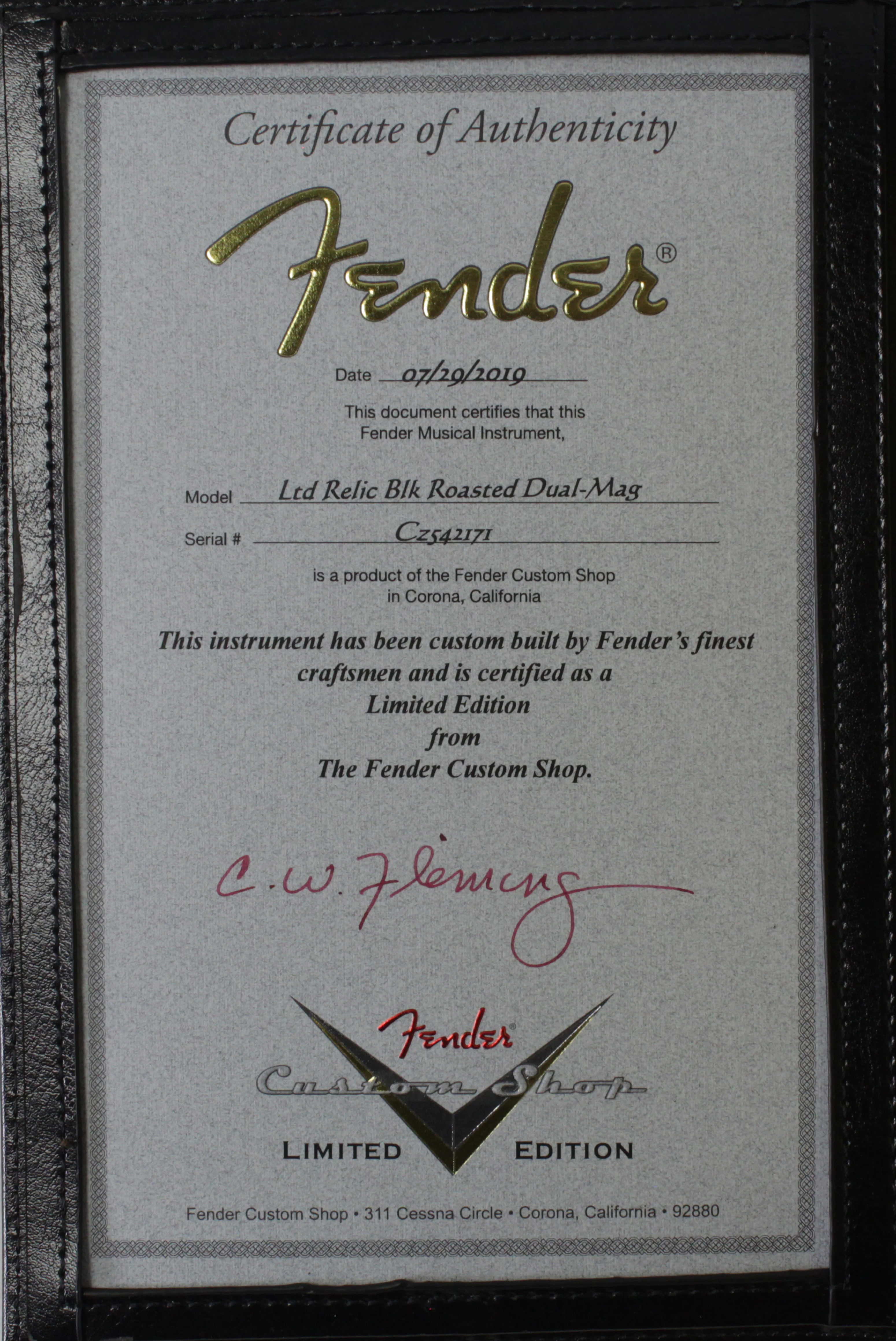 Fender Custom Shop LTD Black Roasted Dual-Mag Strat Relic, Black - Image 10