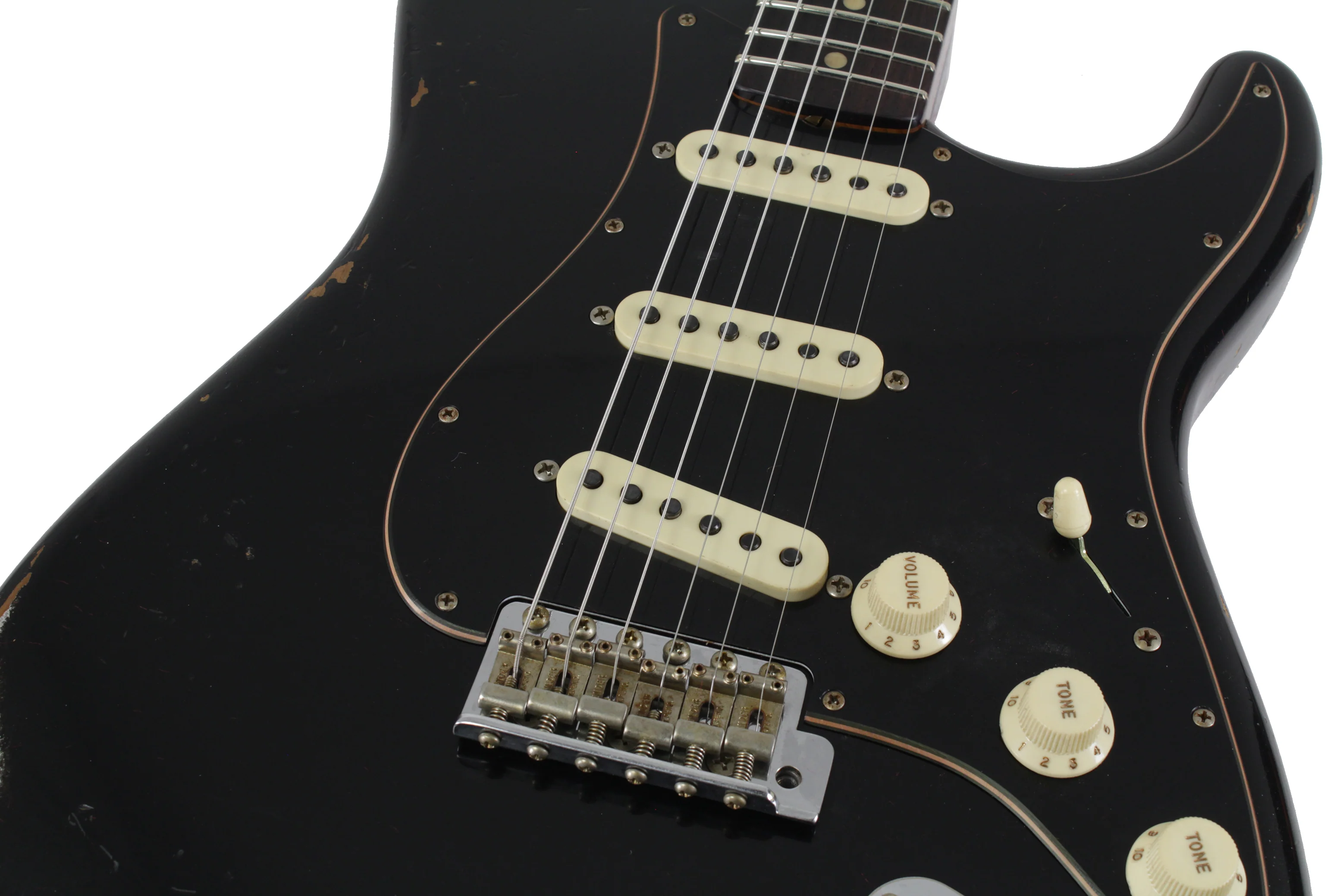 Fender Custom Shop LTD Black Roasted Dual-Mag Strat Relic, Black - Image 3