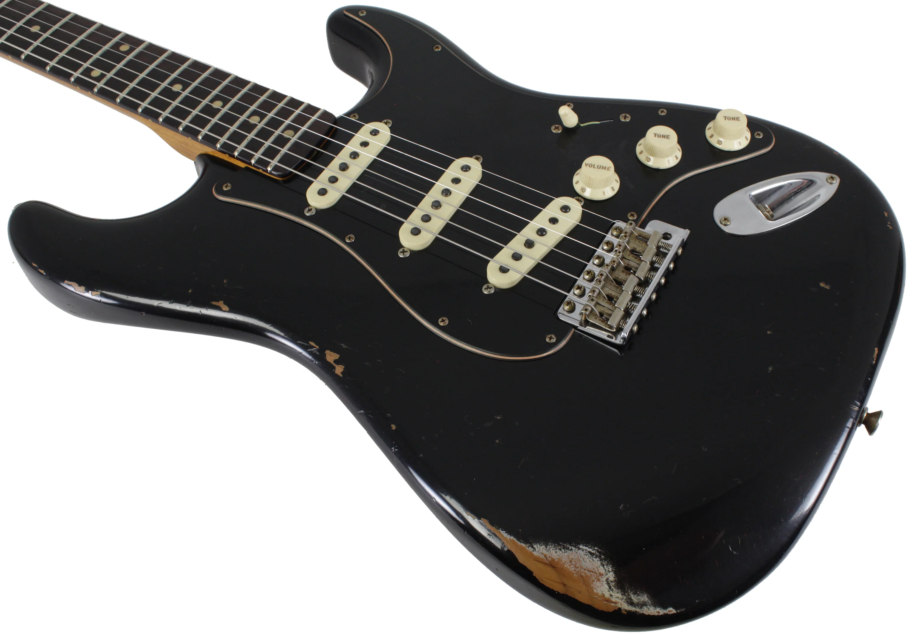 Fender Custom Shop LTD Black Roasted Dual-Mag Strat Relic, Black - Image 5