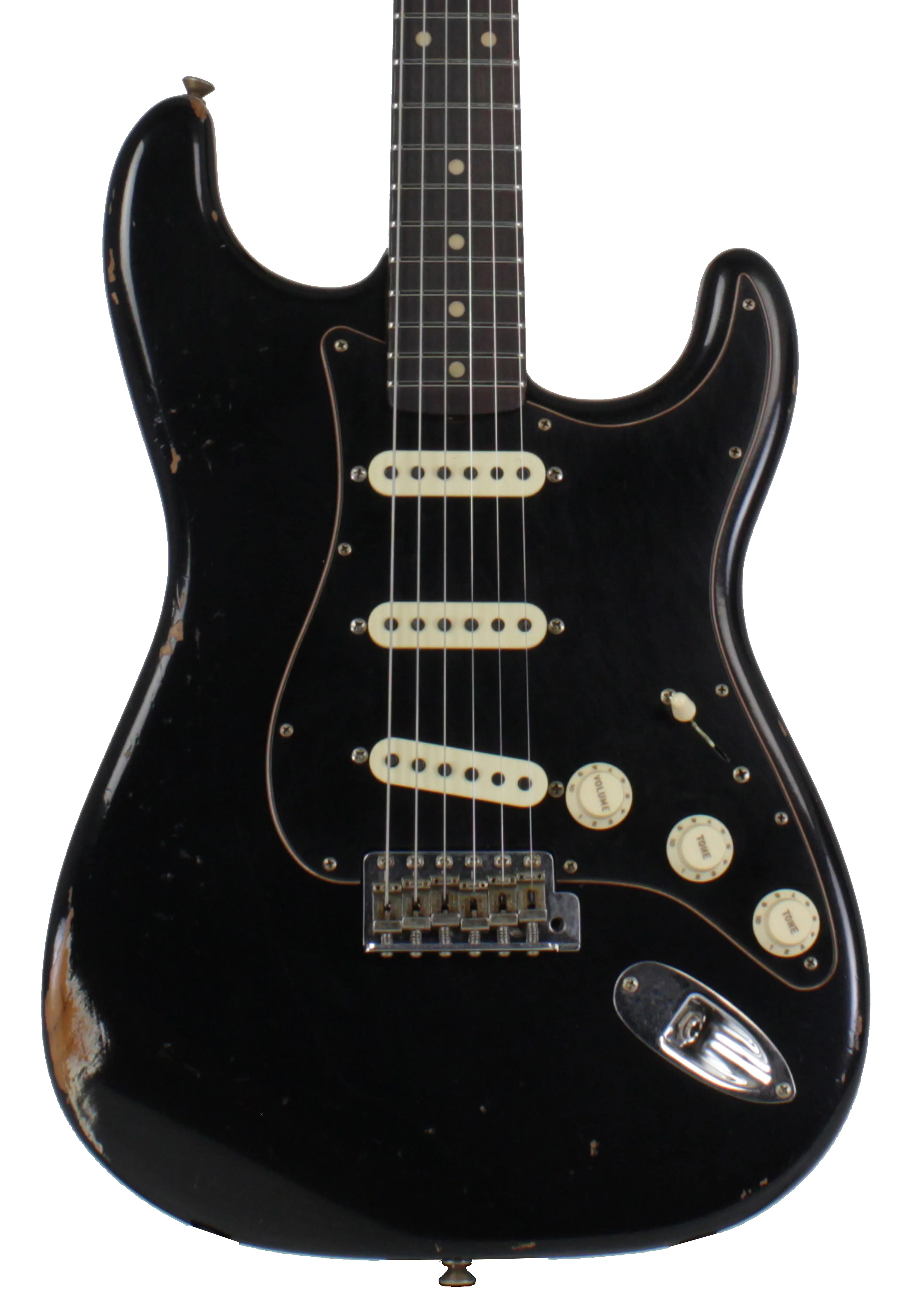 Fender Custom Shop LTD Black Roasted Dual-Mag Strat Relic, Black - Image 6