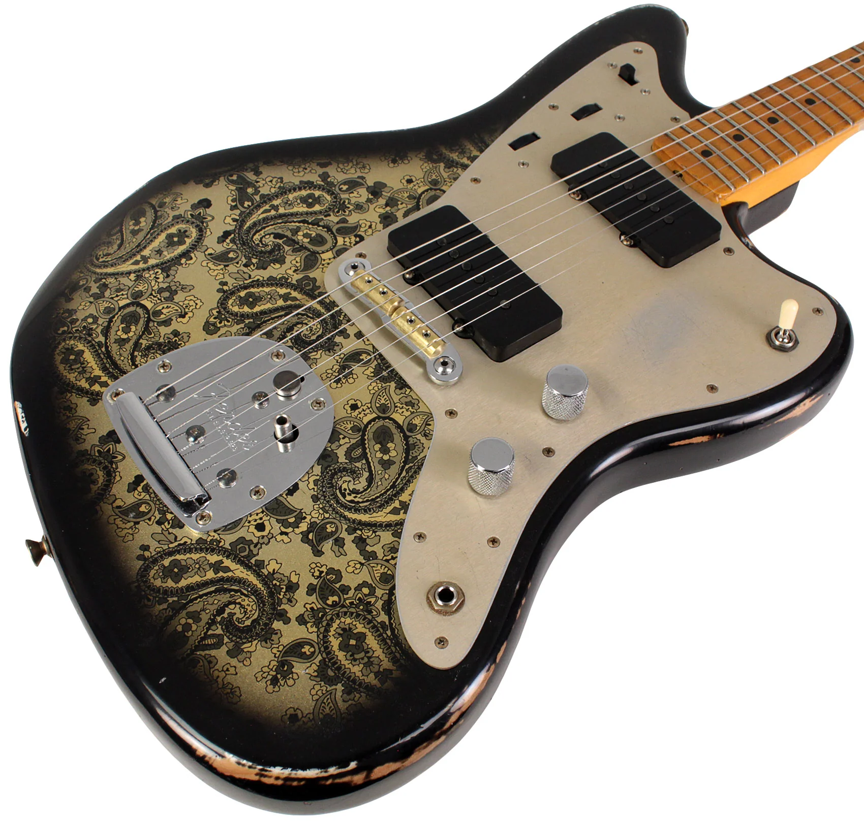 Fender Custom Shop Limited Custom Jazzmaster Relic, Aged Black Paisley - Image 2