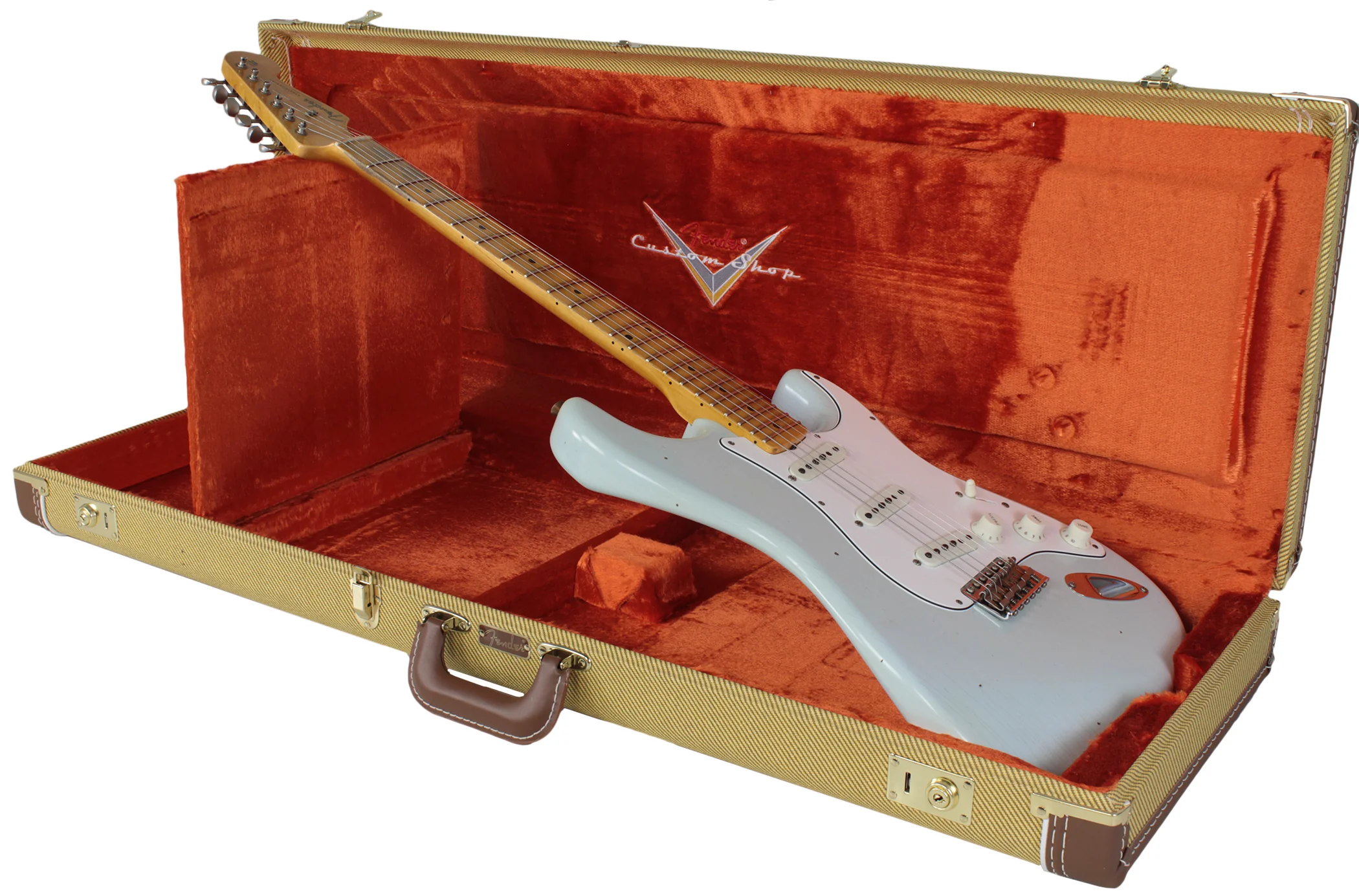 Fender Custom Shop Ltd Journeyman Tomatillo Strat, Faded Sonic Blue - Image 10