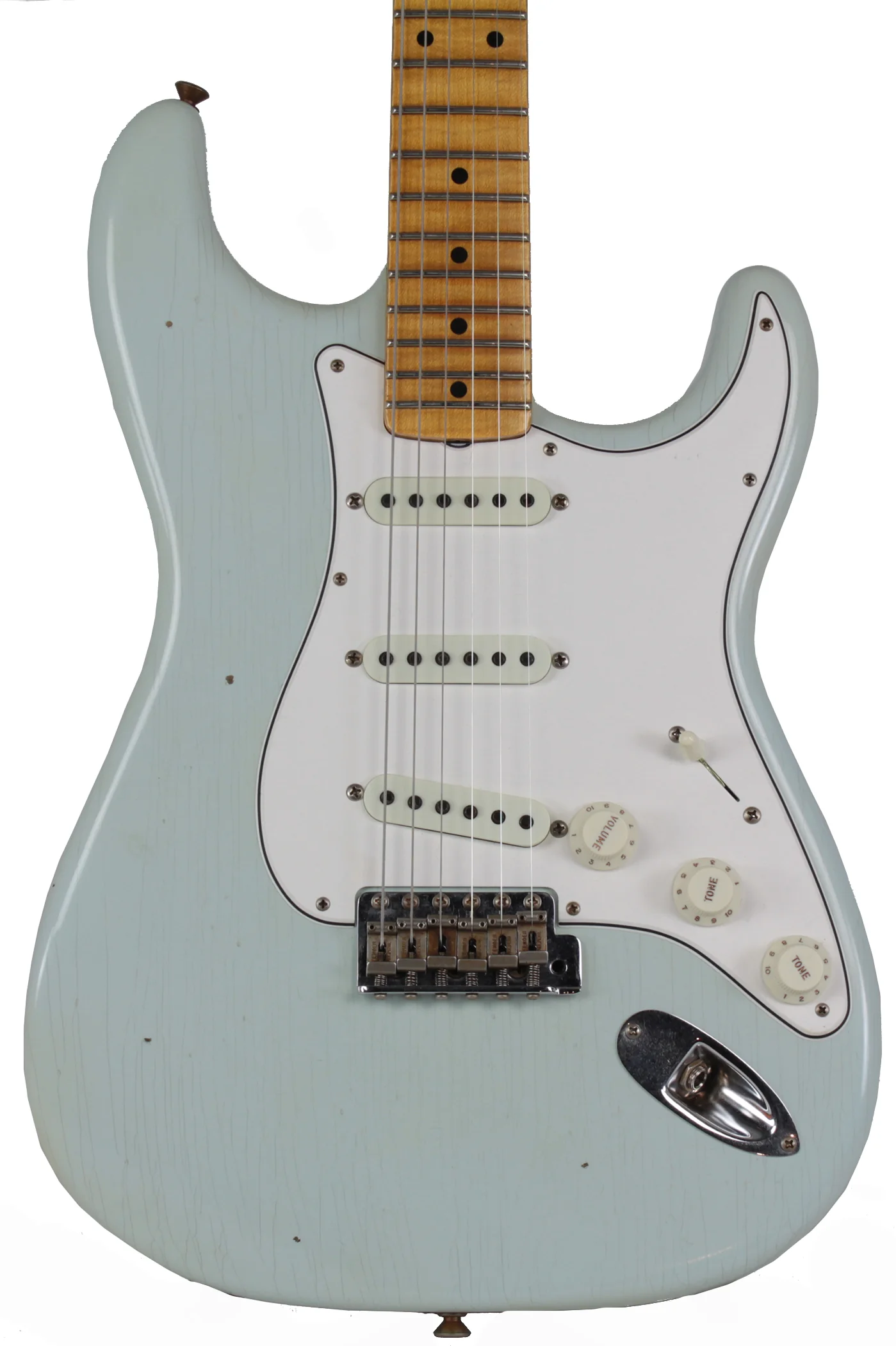 Fender Custom Shop Ltd Journeyman Tomatillo Strat, Faded Sonic Blue - Image 2