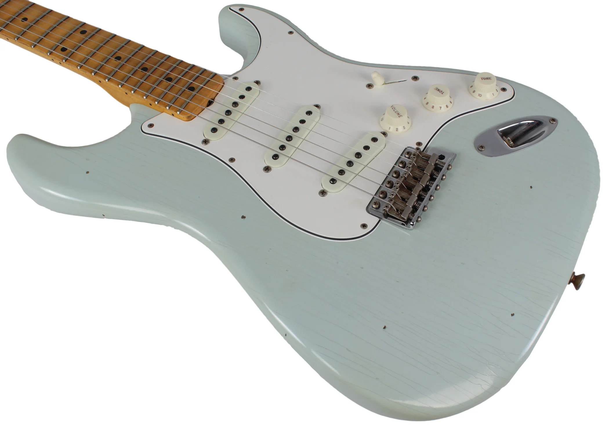 Fender Custom Shop Ltd Journeyman Tomatillo Strat, Faded Sonic Blue - Image 7