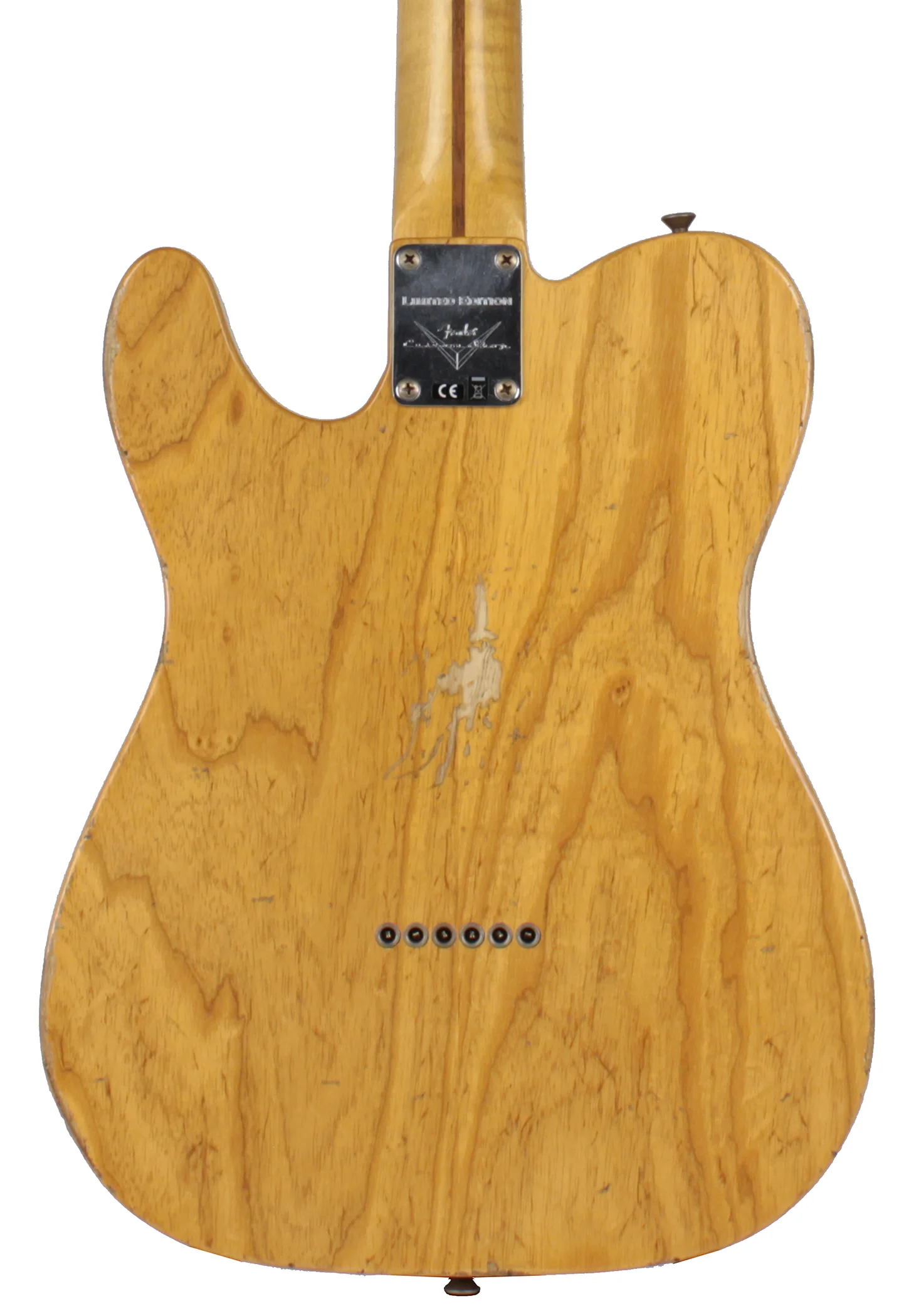 Fender Custom Shop Ltd Relic Double Esquire Special, Amber w/ Aztec Gold - Image 3
