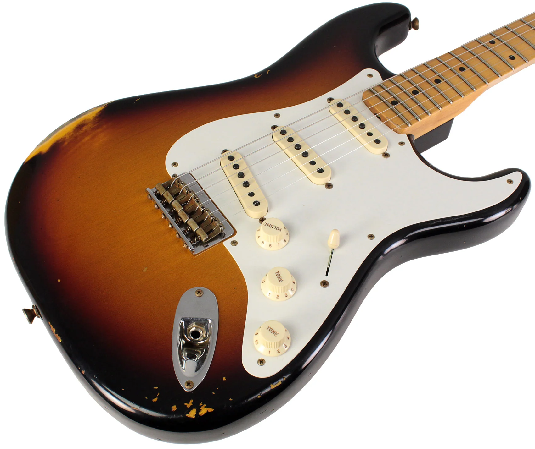 Fender Custom Shop Limited Troposphere Strat Ht Heavy Relic Guitar, Super Faded Aged 2 Color Sunburst - Image 2