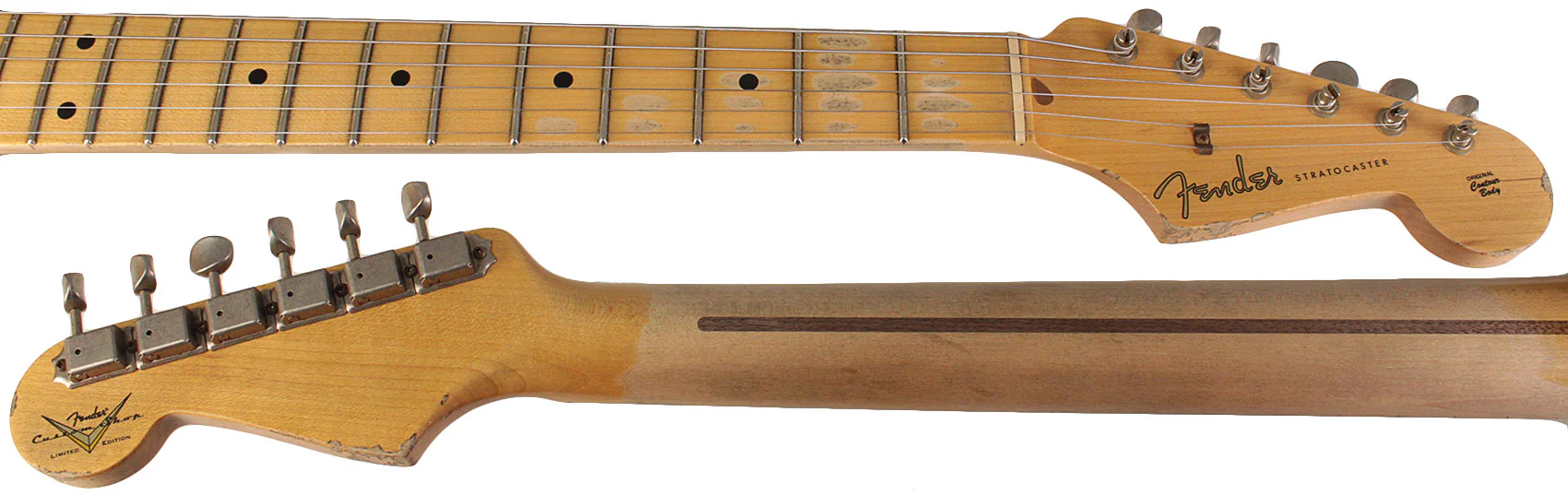 Fender Custom Shop Limited Troposphere Strat Ht Heavy Relic Guitar, Super Faded Aged 2 Color Sunburst - Image 8