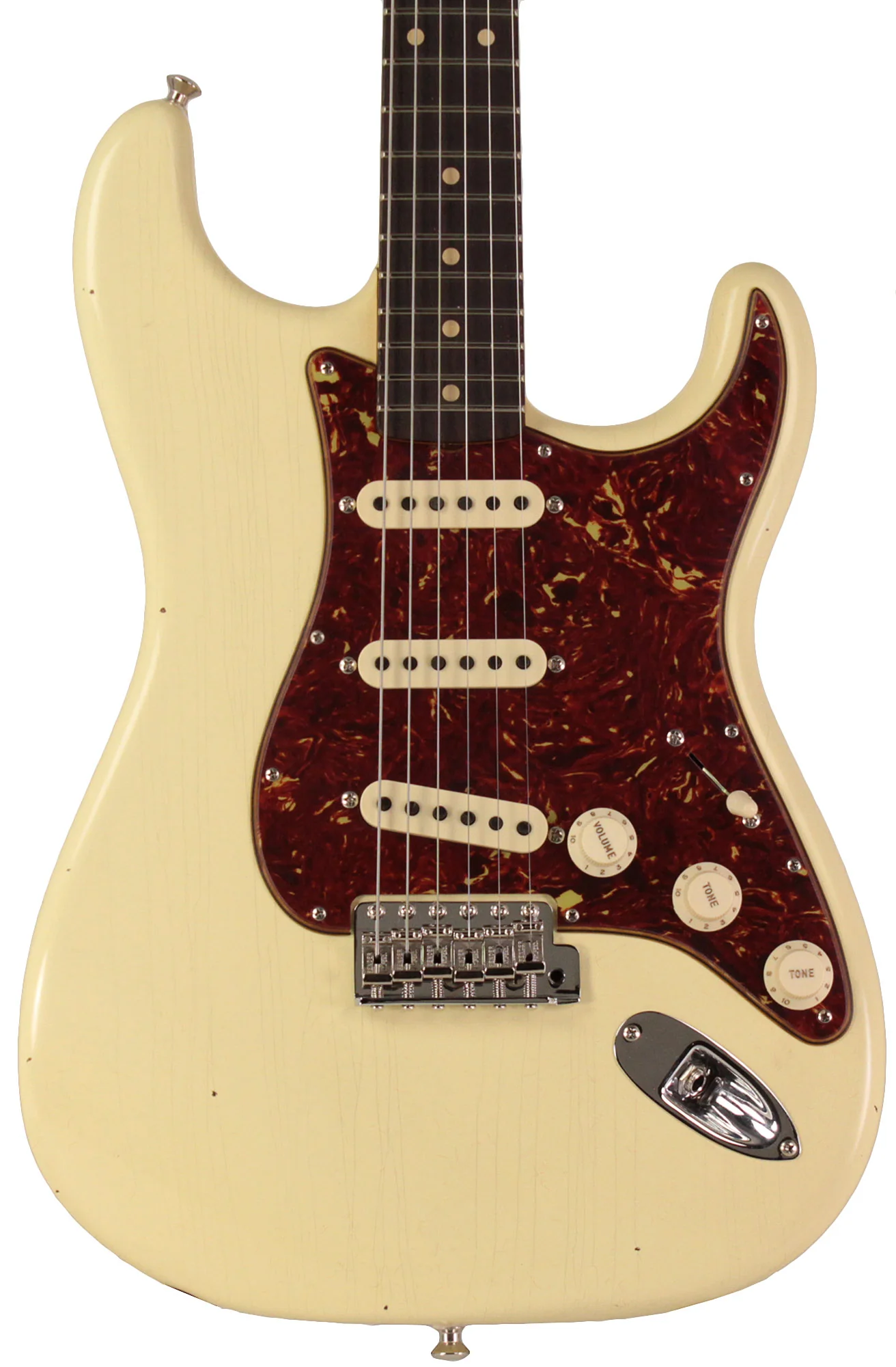 Fender Custom Shop Postmodern Strat Journeyman Relic W/ Cc Hardware, Aged Vintage White - Image 6