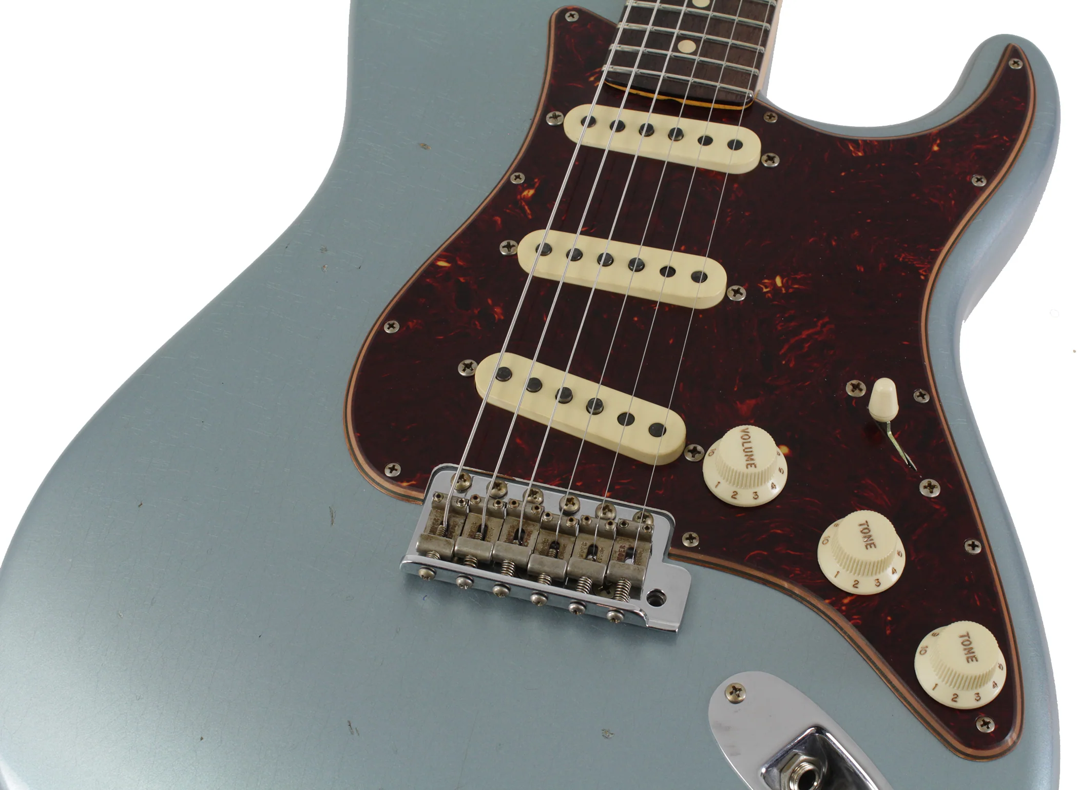 Fender Custom Shop Postmodern Stratocaster, Journeyman Relic, Faded Aged Blue Ice Metallic - Image 6
