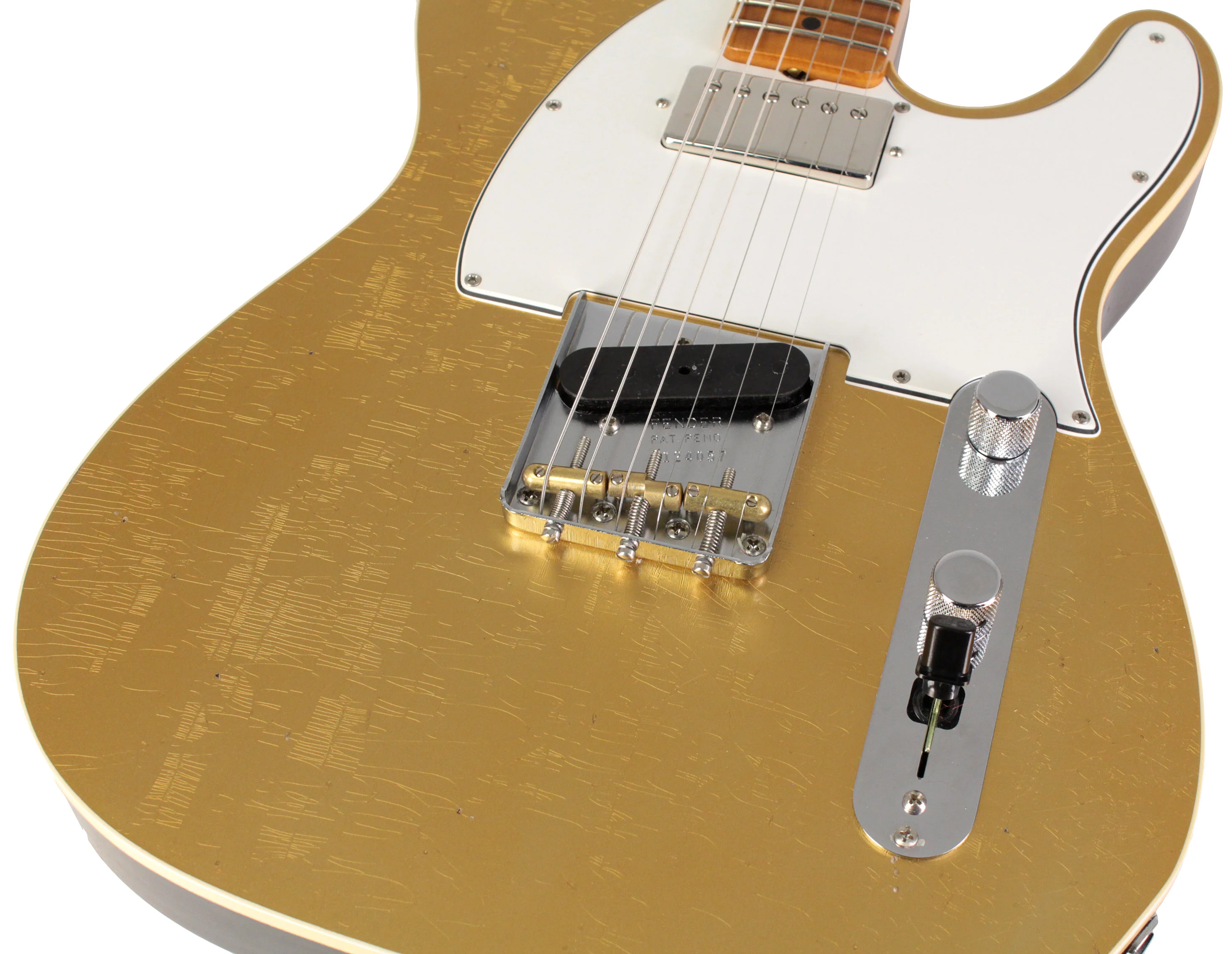 Fender Custom Shop Postmodern Tele Journeyman Relic W/ Cc Hardware, Aged Aztec Gold - Image 3