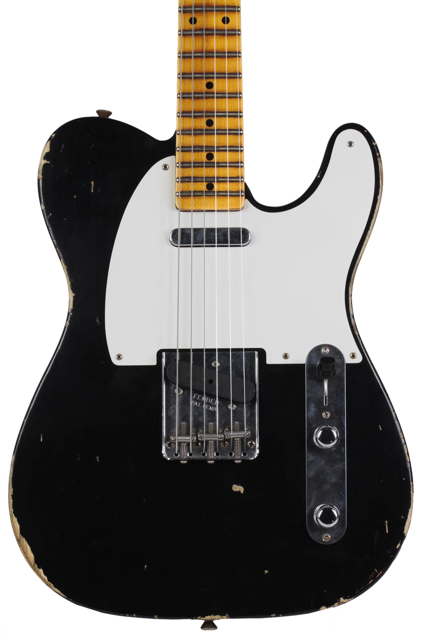 Fender Custom Shop Relic 1954 tele, Aged Black - Image 2