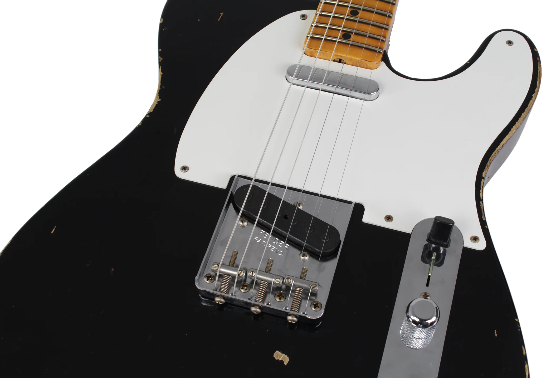 Fender Custom Shop Relic 1954 tele, Aged Black - Image 6
