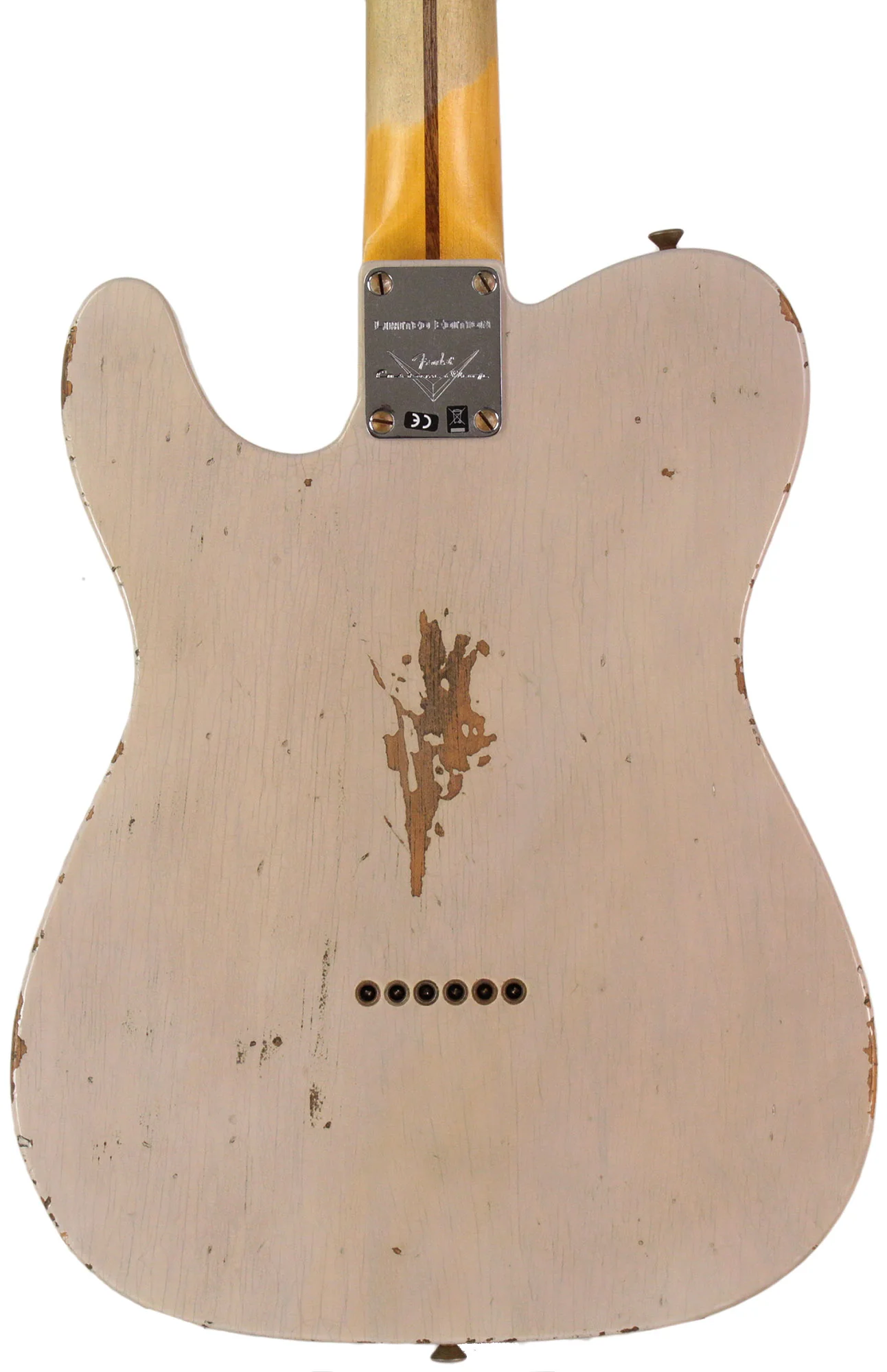 Fender Custom Shop Roasted Pine Double Esquire, Relic, Aged White Blonde - Image 5