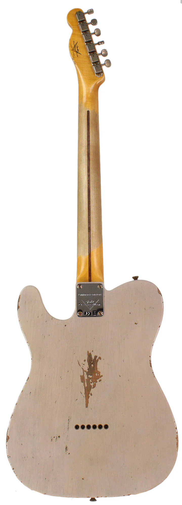 Fender Custom Shop Roasted Pine Double Esquire, Relic, Aged White Blonde - Image 7