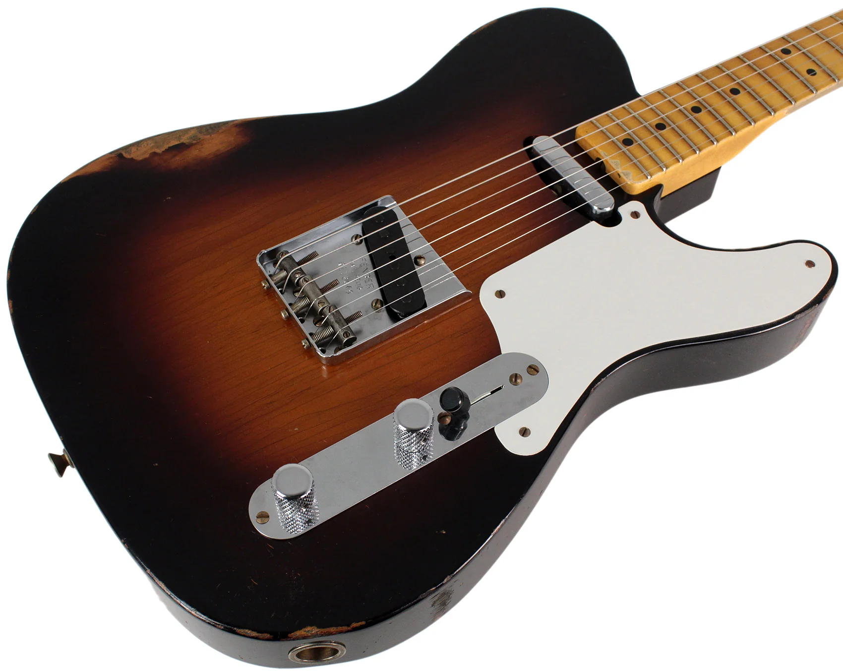 Fender Custom Shop Roasted Pine Double Esquire, Relic, Wide Fade 2-Color Sunburst - Image 2