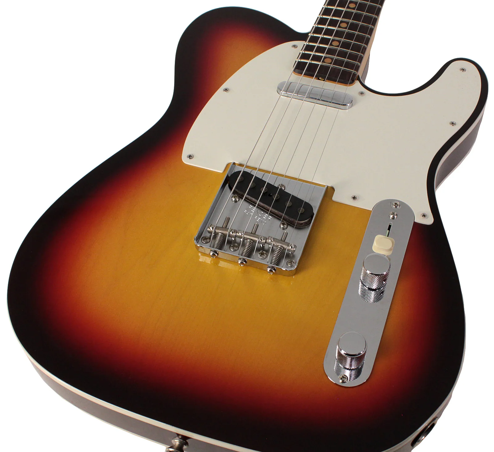 Fender Custom Shop Vintage Custom 1959 Telecaster Custom Guitar, Chocolate 3-Color Sunburst - Image 4