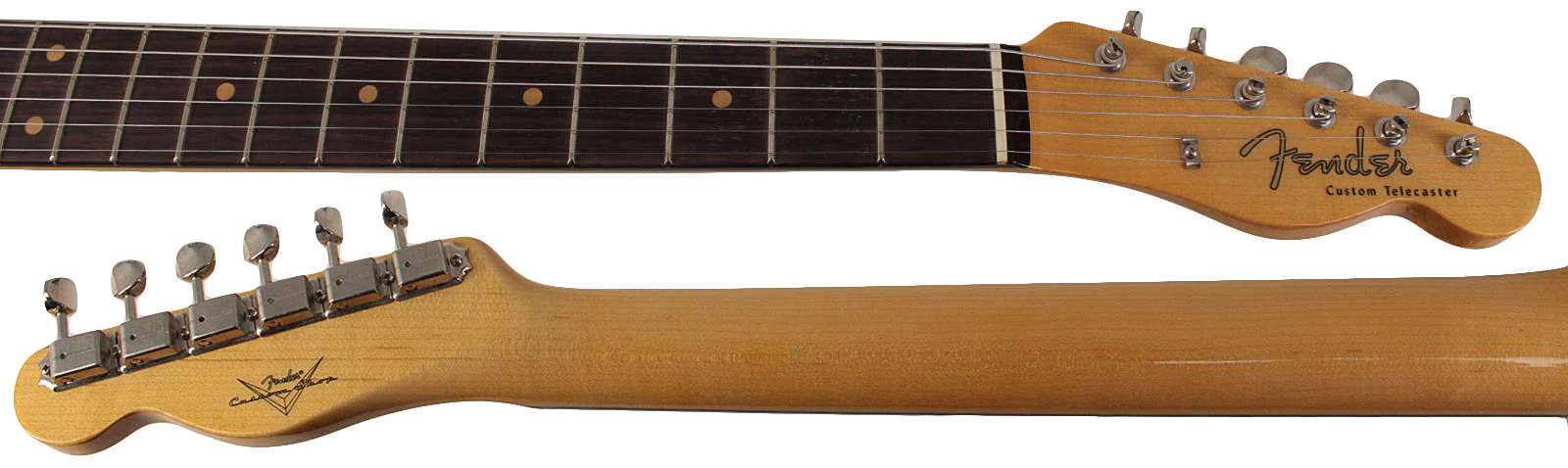 Fender Custom Shop Vintage Custom 1959 Telecaster Custom Guitar, Chocolate 3-Color Sunburst - Image 7