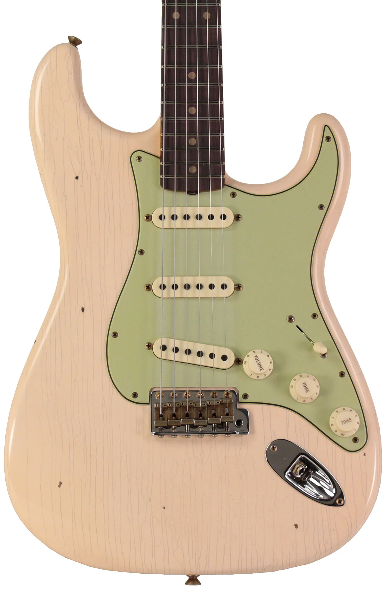Fender Custom Shop 1960 Stratocaster, Journeyman Relic, Super Faded Aged Shell Pink - Image 6
