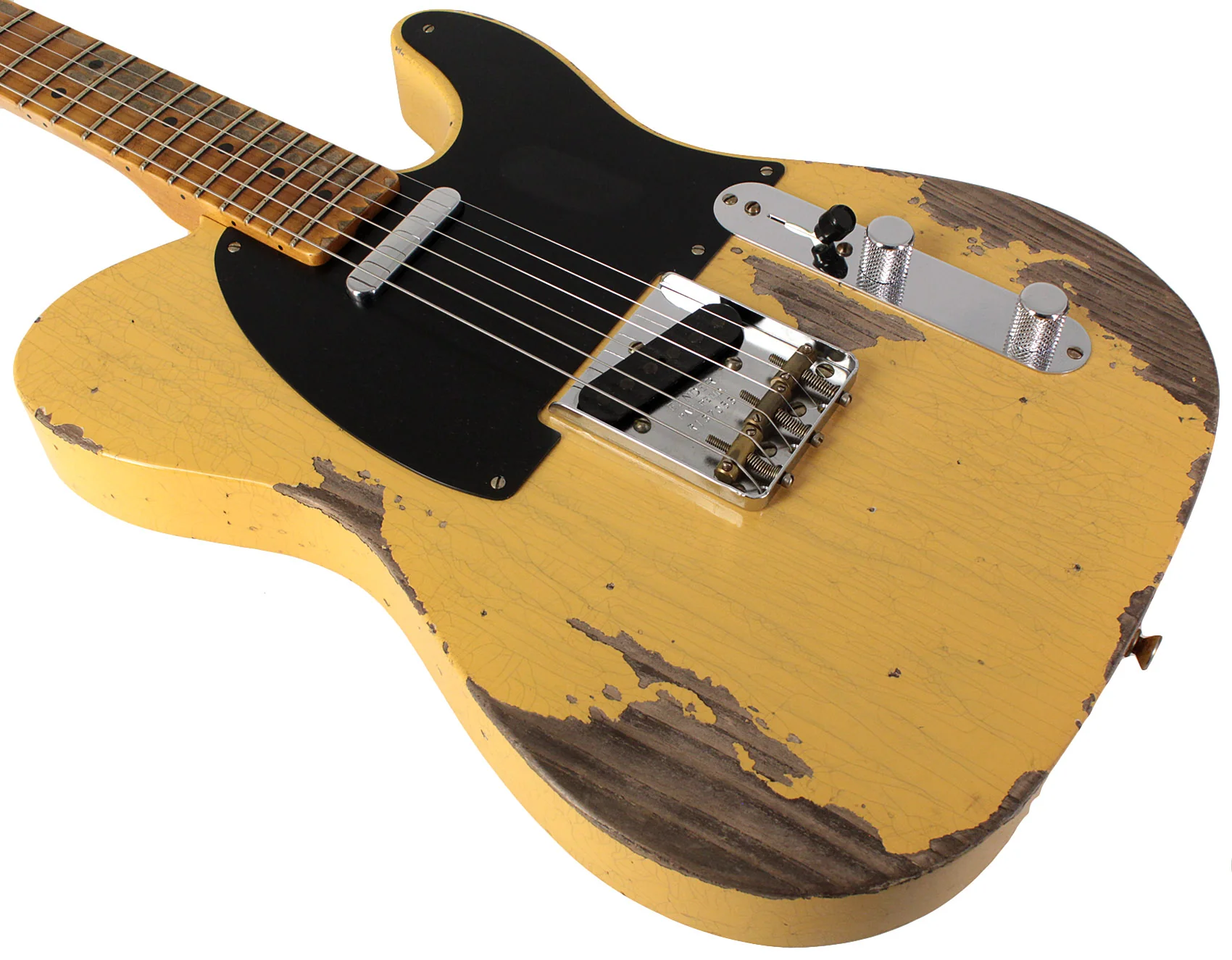 Fender Custom Shop 1950 Double Esquire, Heavy Relic, Aged Nocaster Blonde - Image 4