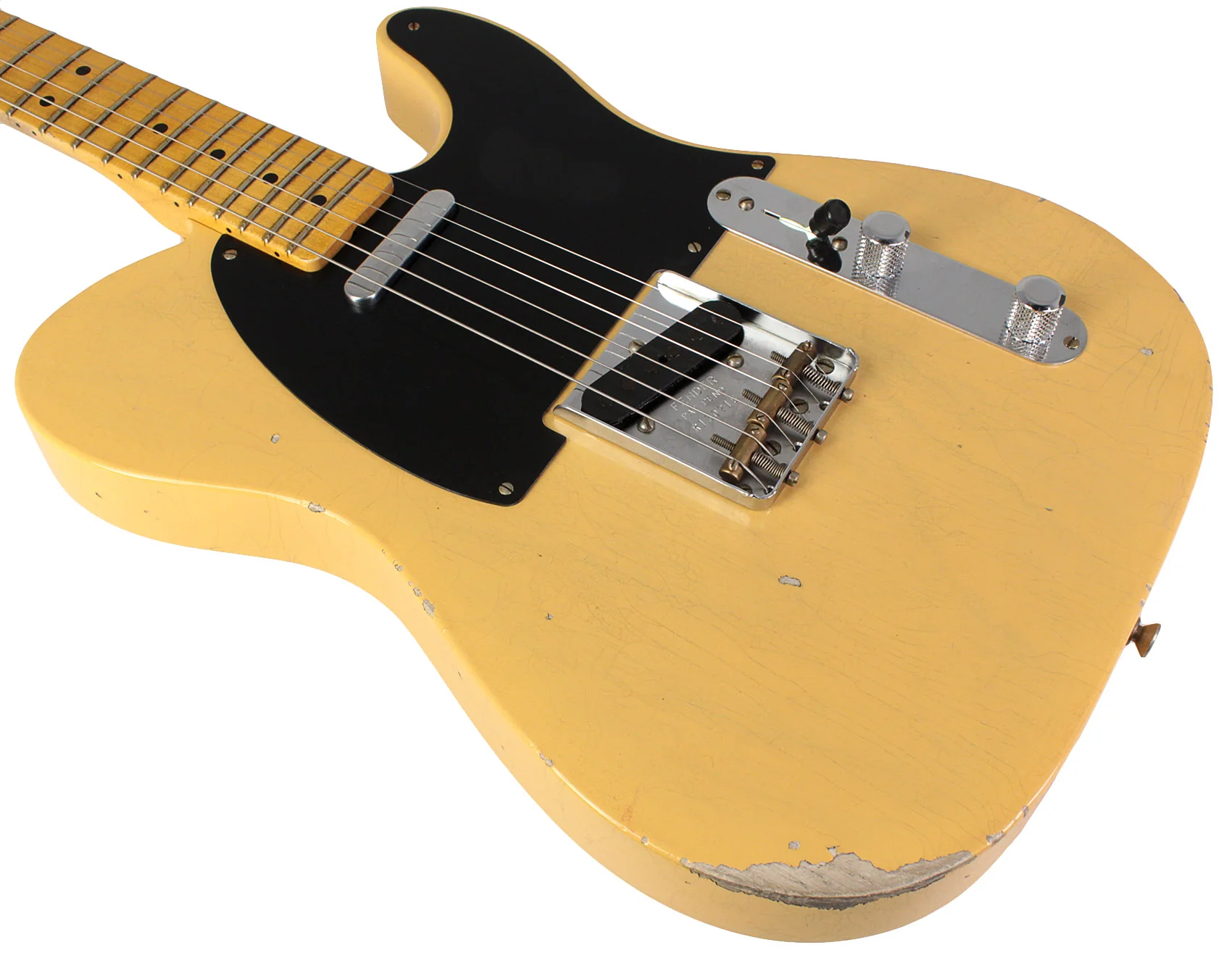 Fender Custom Shop 1950 Double Esquire, Relic, Aged Nocaster Blonde - Image 4