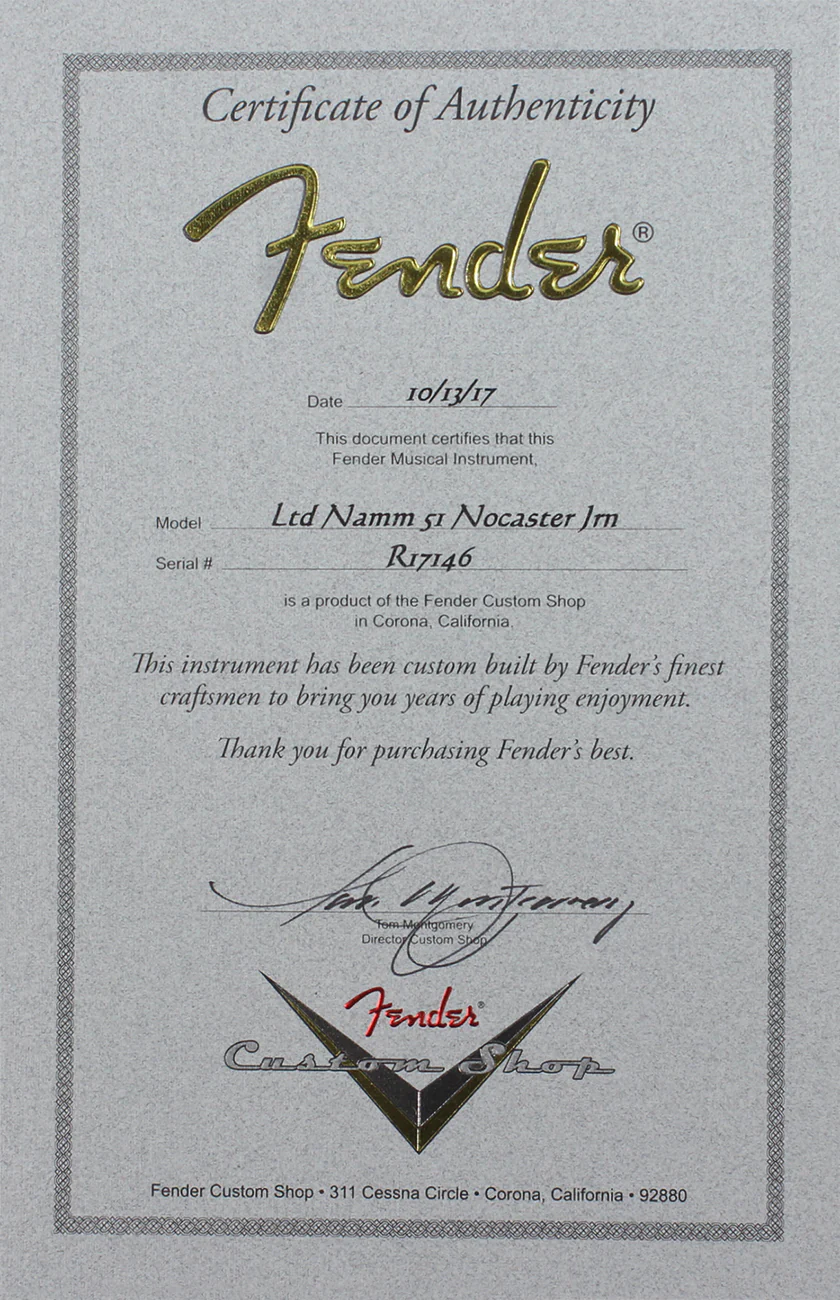 Fender Custom Shop 1951 Journeyman Nocaster - Faded Nocaster Blonde  - NAMM - Image 10