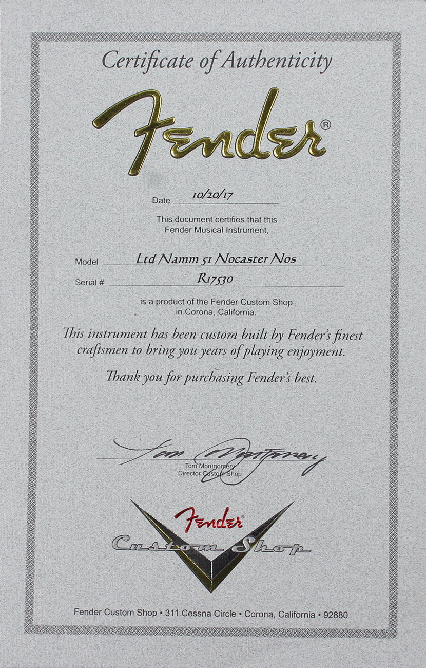 Fender Custom Shop 1951 NOS Nocaster - Faded Blonde - NAMM - Image 9