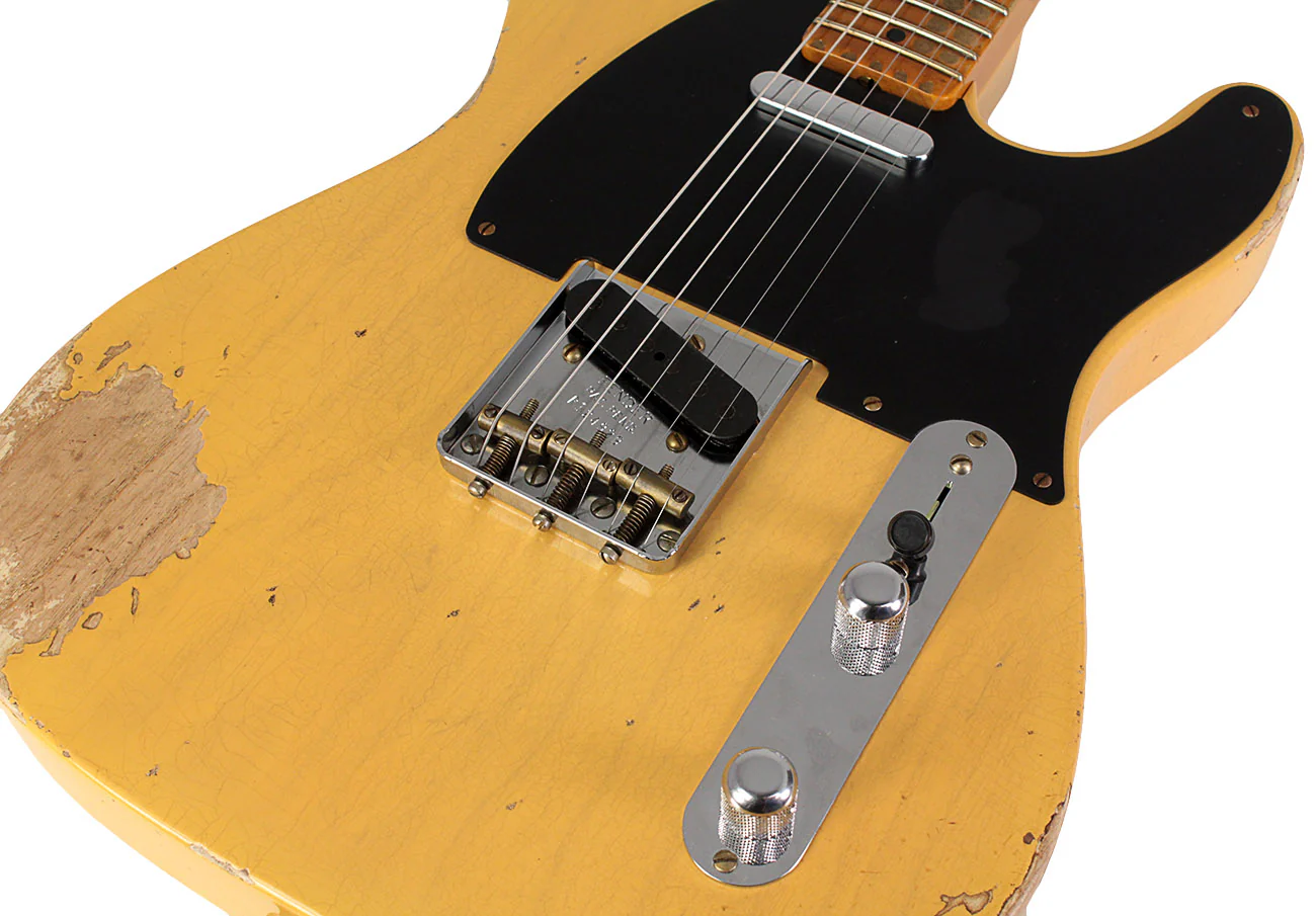 Fender Custom Shop 1952 Heavy Relic Telecaster, Aged Nocaster Blonde - Image 3