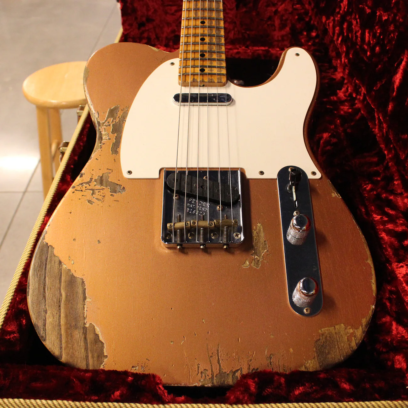 Fender Custom Shop 1953 Heavy Relic Telecaster - Aged Copper Metallic - Image 11