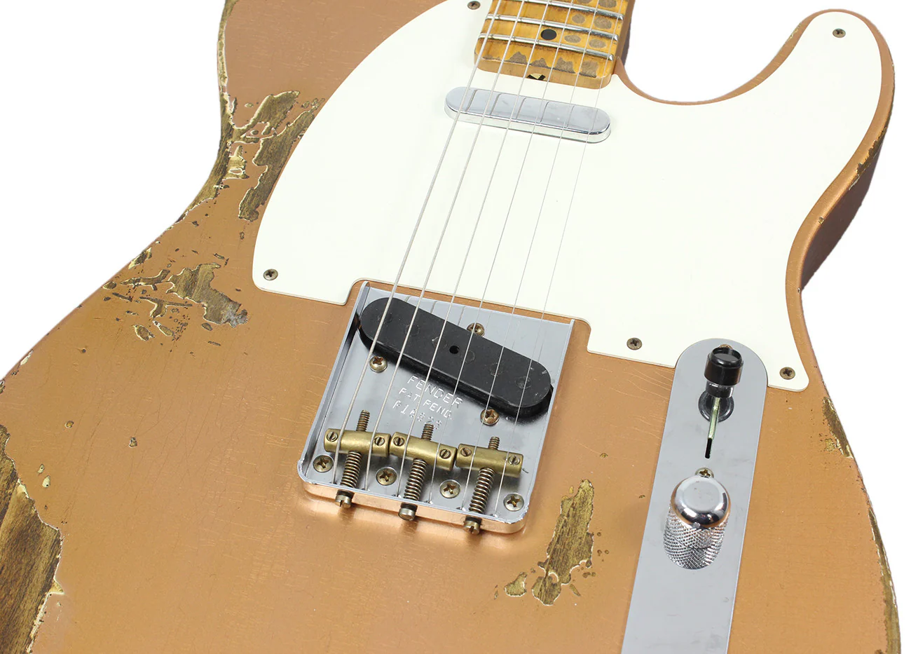 Fender Custom Shop 1953 Heavy Relic Telecaster - Aged Copper Metallic - Image 7