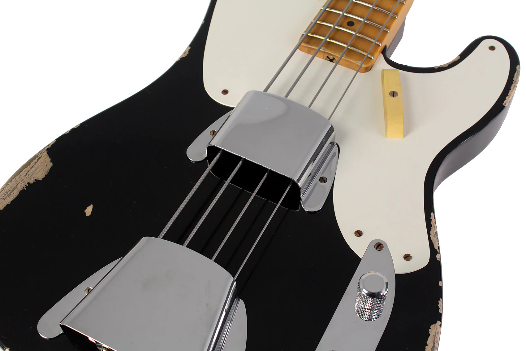 Fender Custom Shop 1953 Precision Bass, Journeyman Relic, Aged Black - Image 3